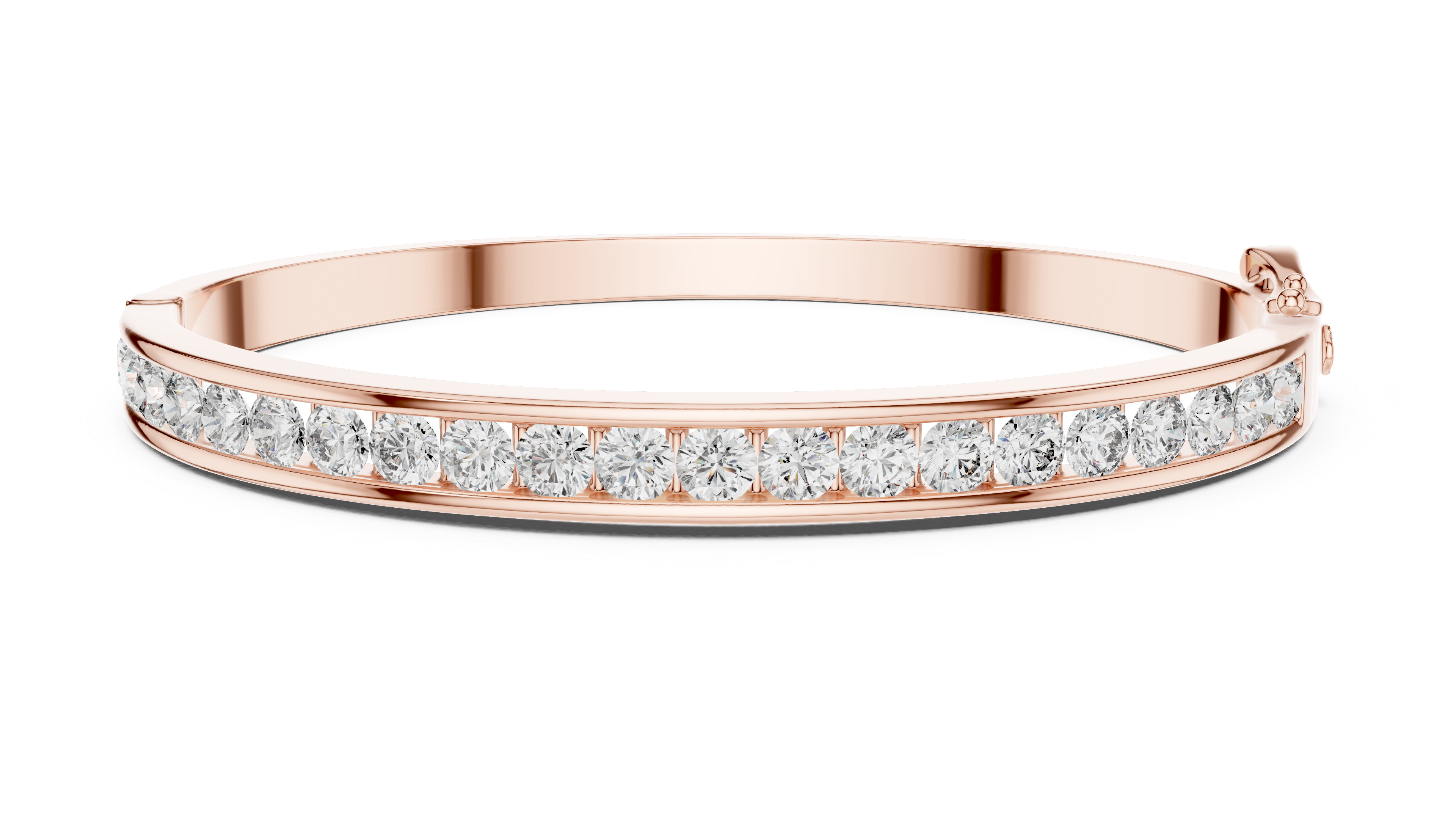 Diamond choker necklace with brilliant sparkle.