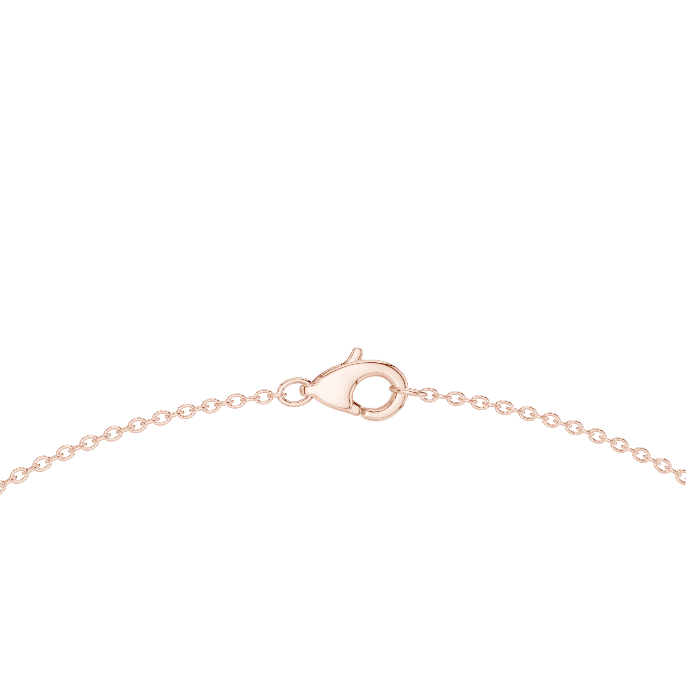 Oval Diamond Graduated Chain Necklace with Pavé Accent Links