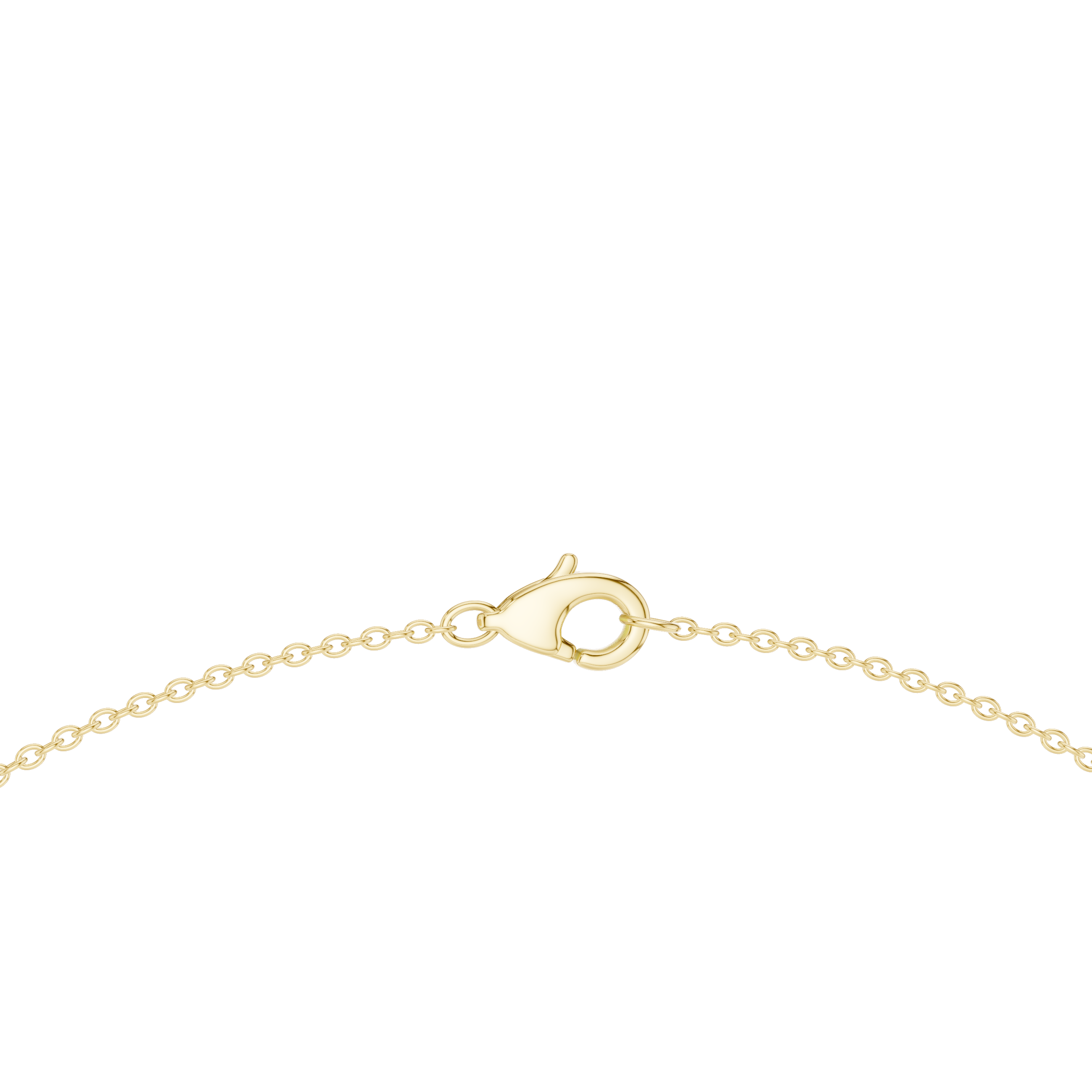 Oval Diamond Graduated Chain Necklace with Pavé Accent Links