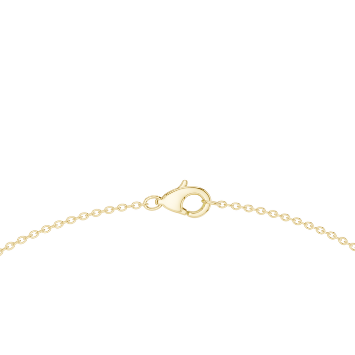 Oval Diamond Graduated Chain Necklace with Pavé Accent Links