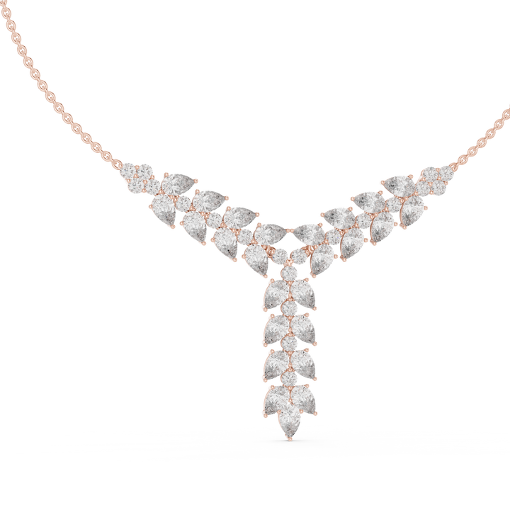 Modern diamond pendant featuring minimalist design.