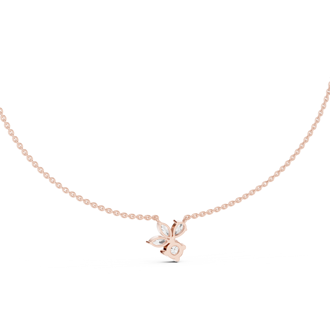 Modern three-stone diamond ring symbolizing past present and future with elegant design.