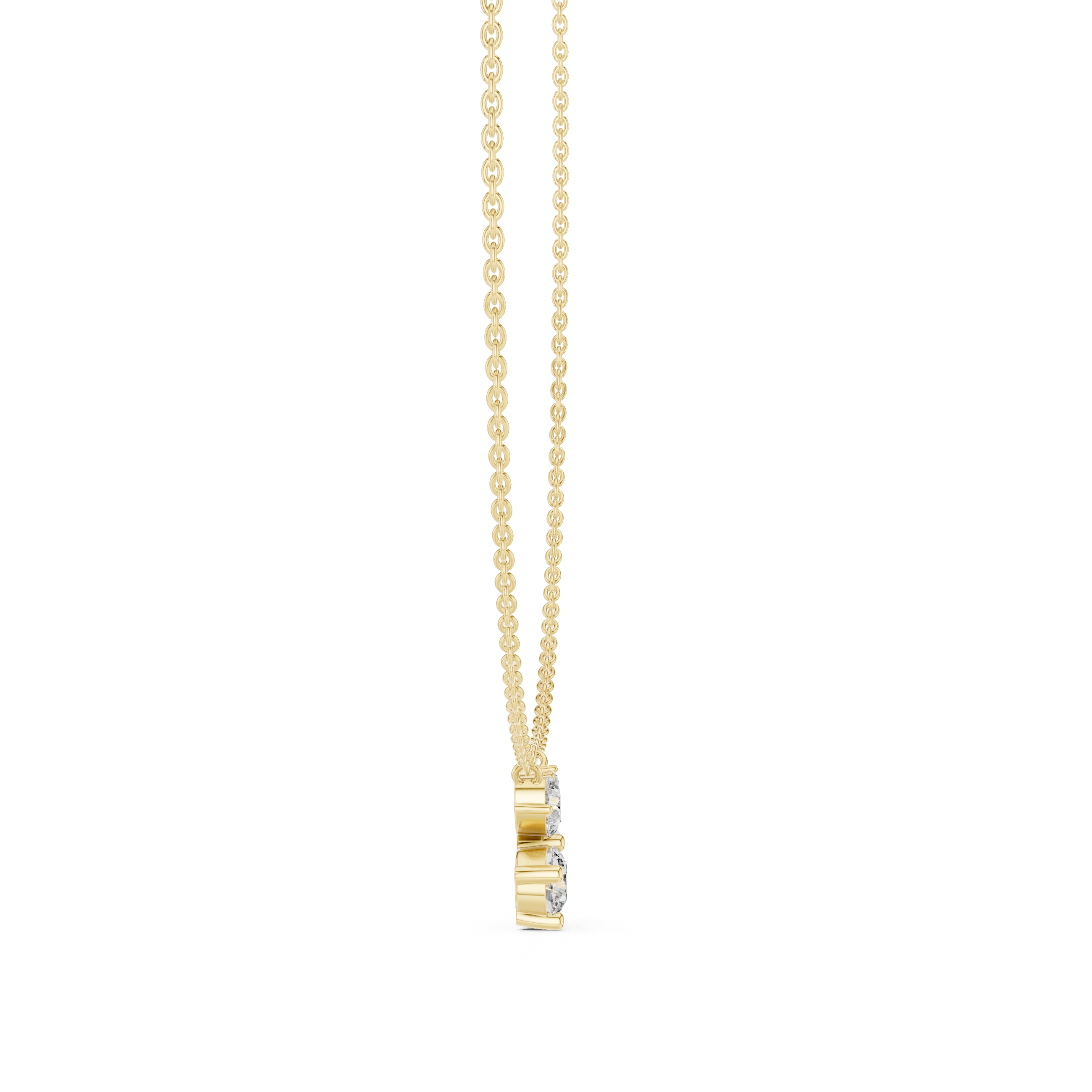 Elegant drop earrings featuring oval gemstone suspended from delicate gold hook.