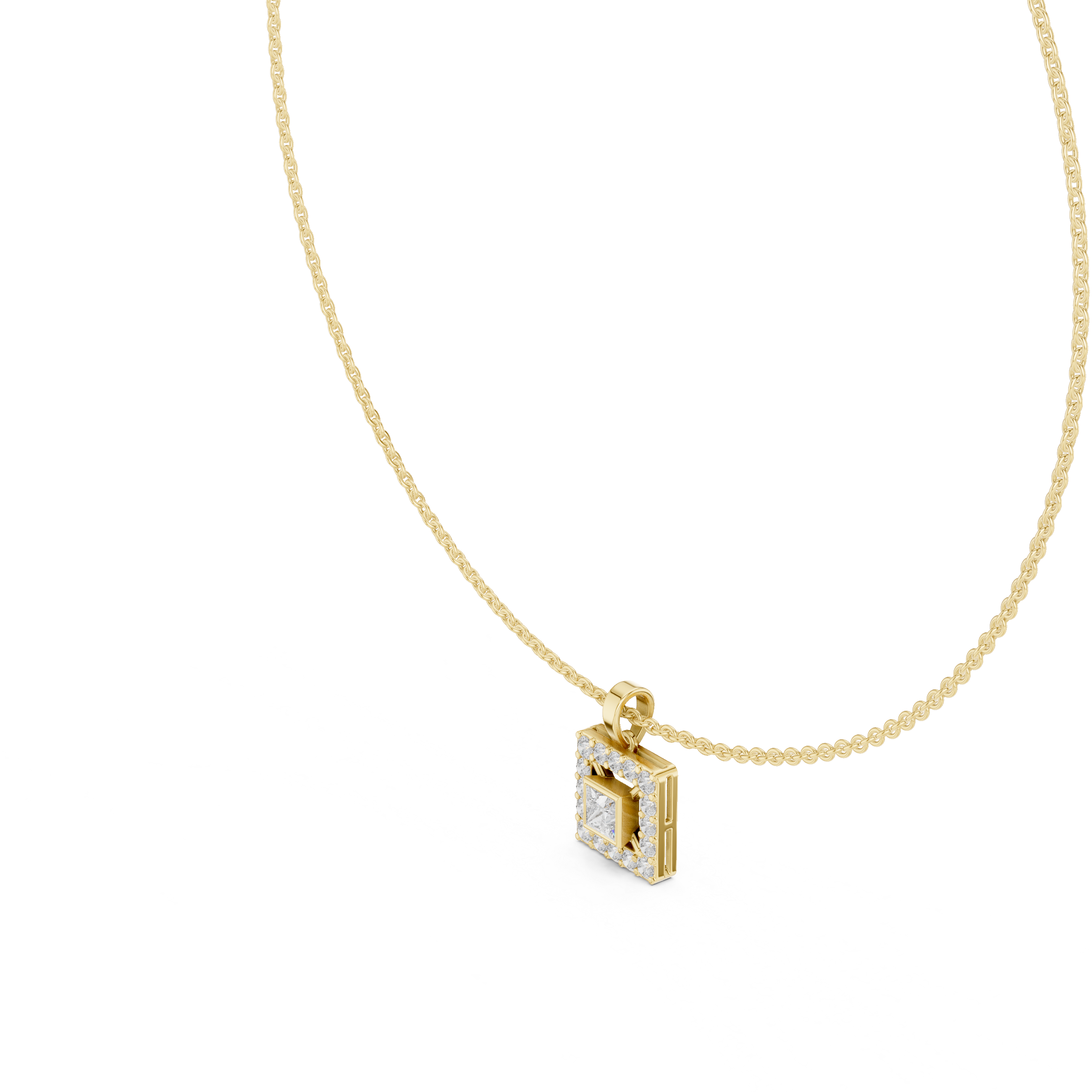 Classic cross pendant necklace crafted in polished gold with symbolic design.