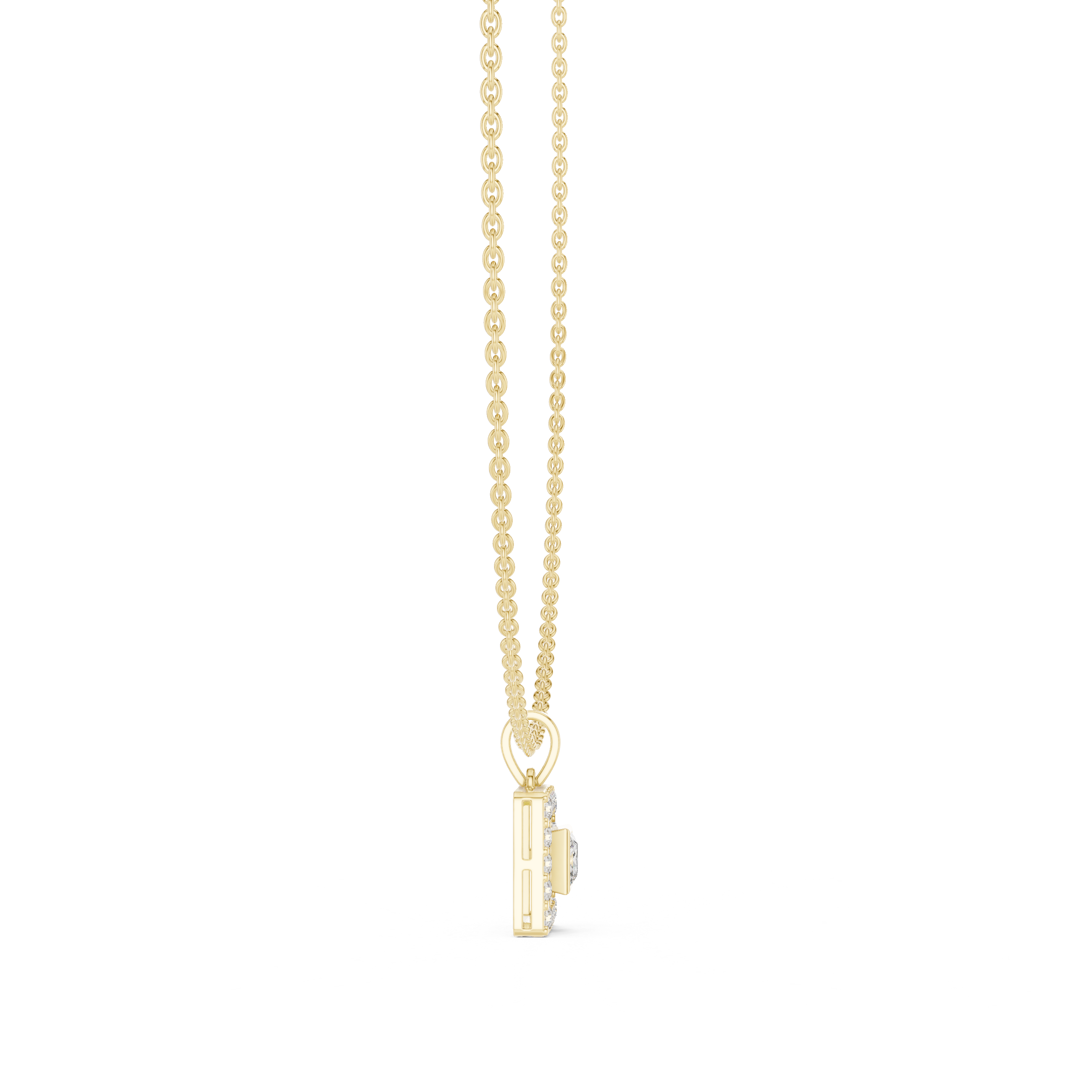 Stylish bar pendant necklace featuring horizontal metal bar with clean finish.