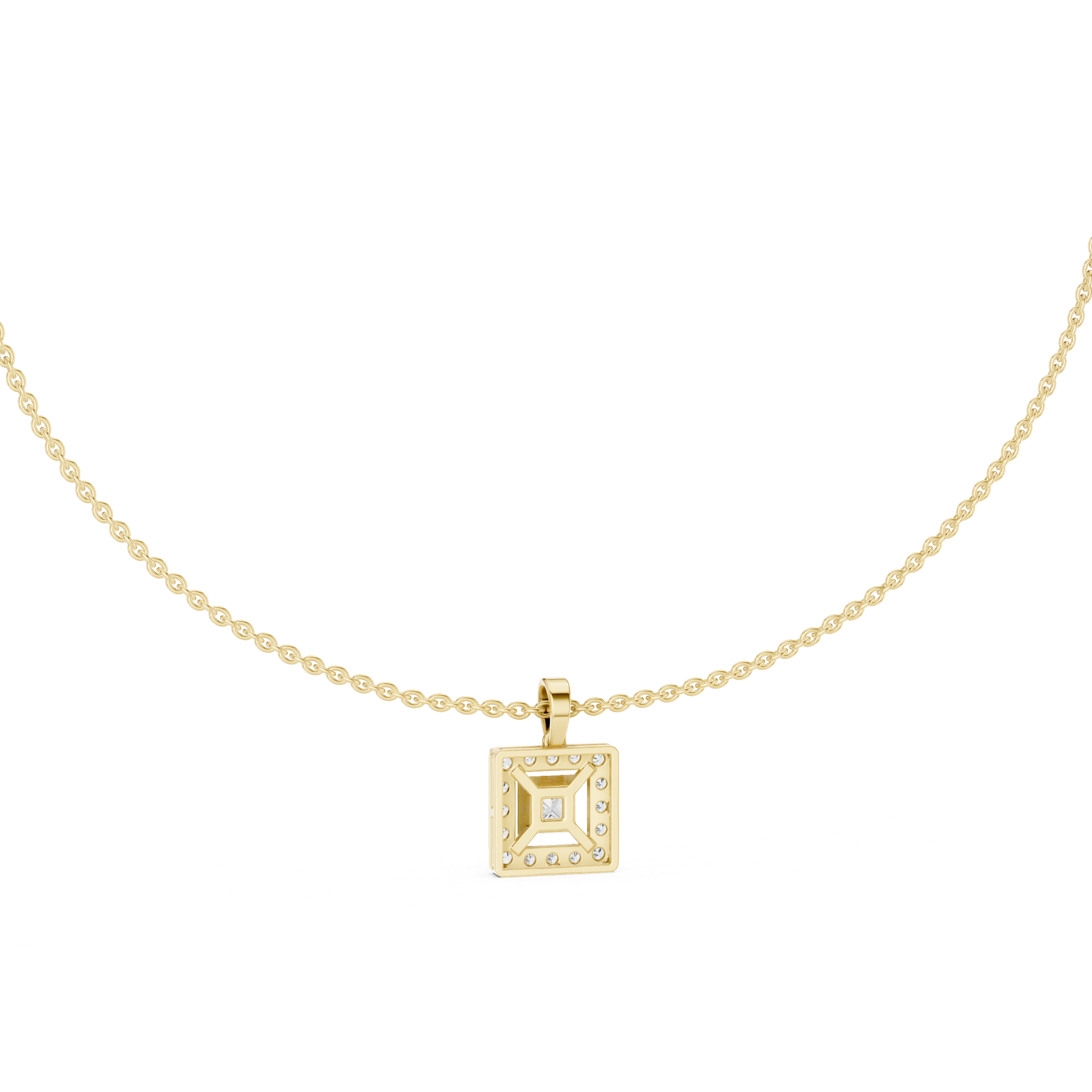 Modern circle pendant necklace symbolizing unity and timeless elegance.