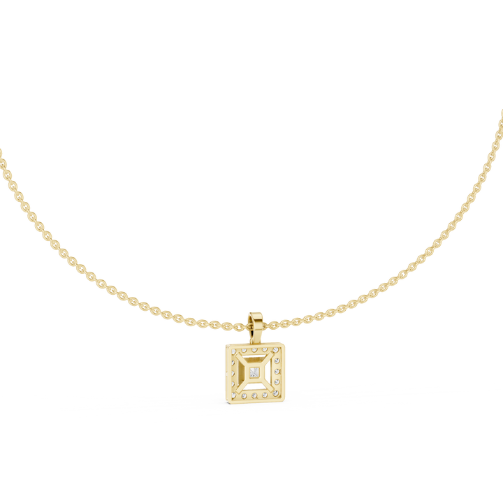 Modern circle pendant necklace symbolizing unity and timeless elegance.