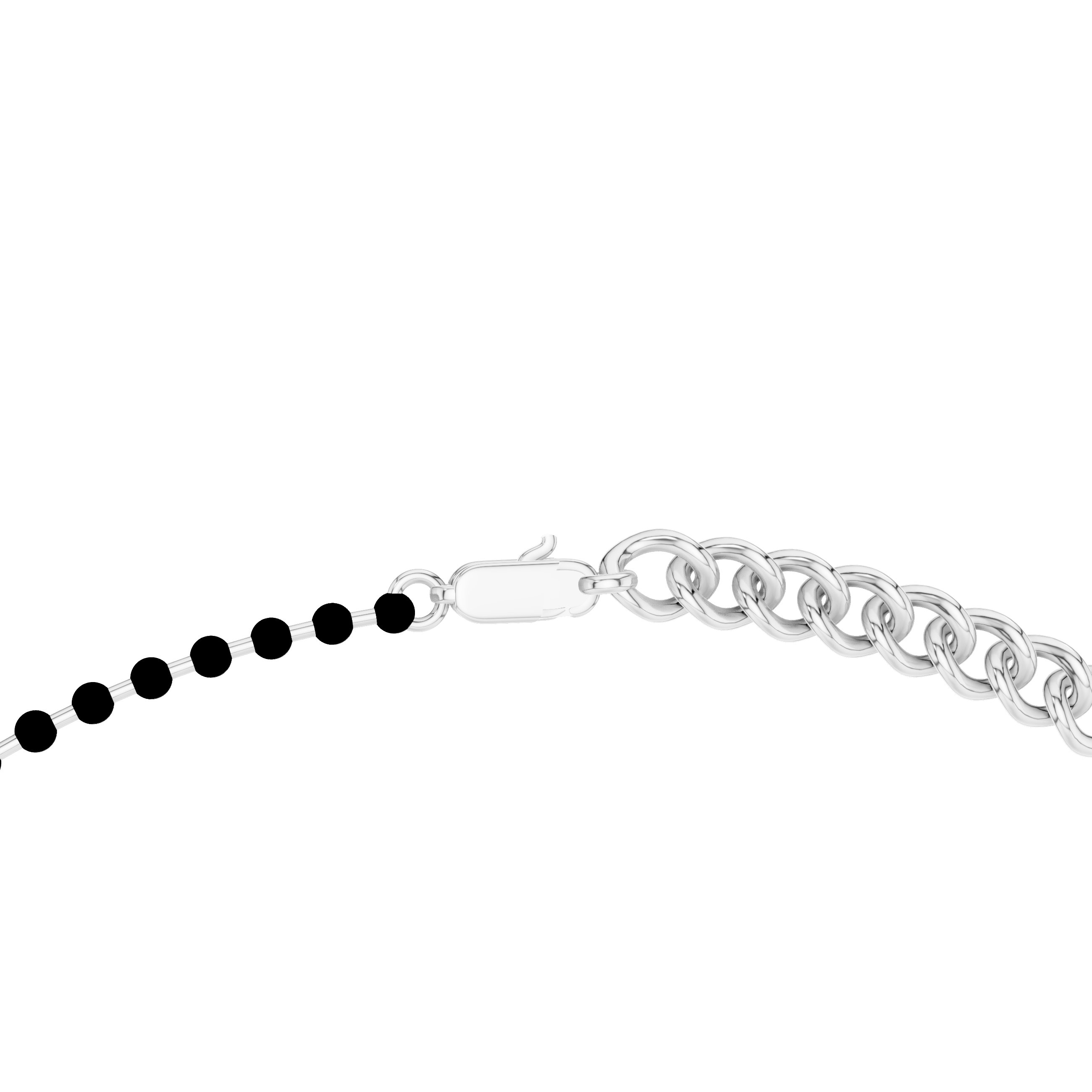 Round Diamond Bezel Station Chain Necklace with Floating Charms