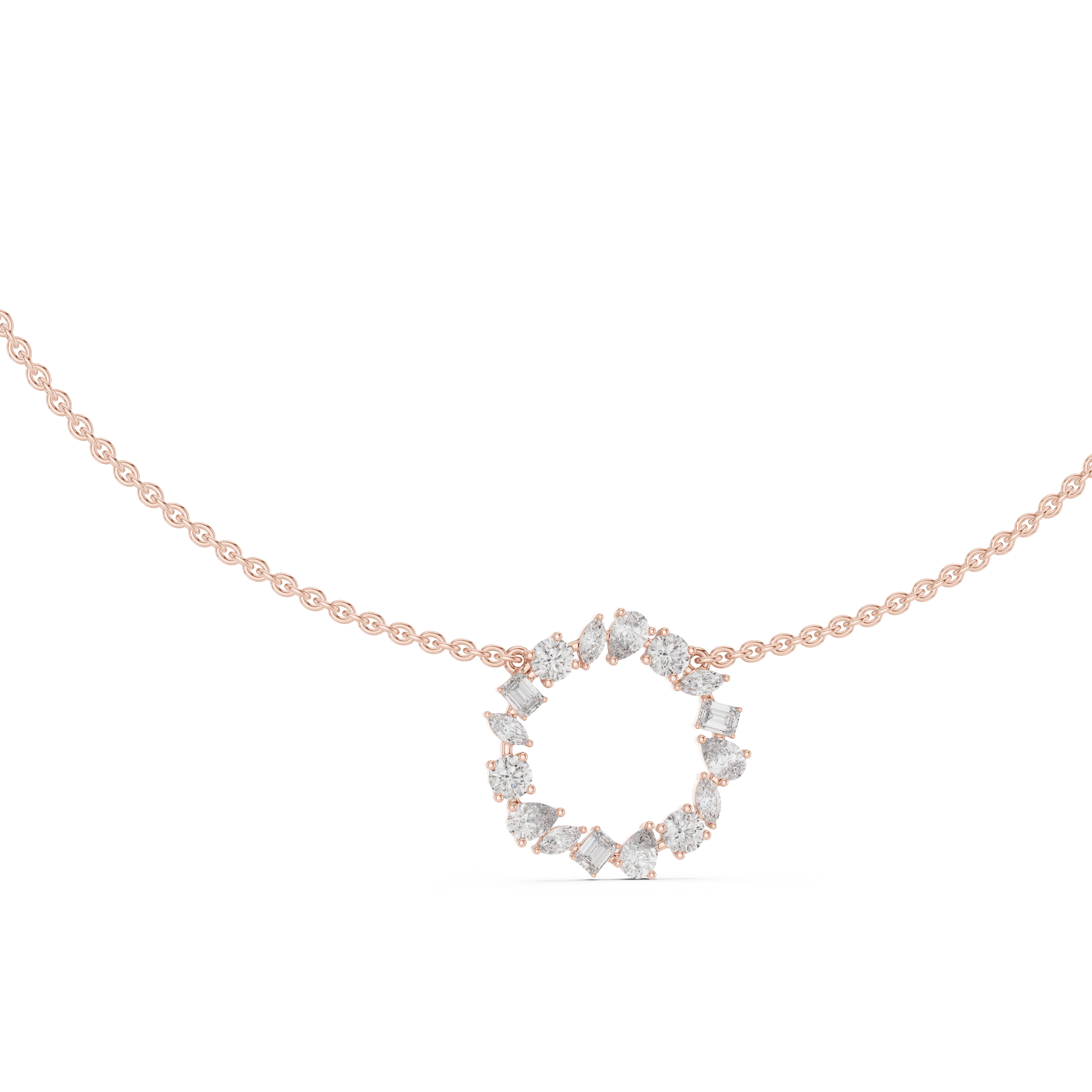 Designer diamond link bracelet with sparkling stone accents.