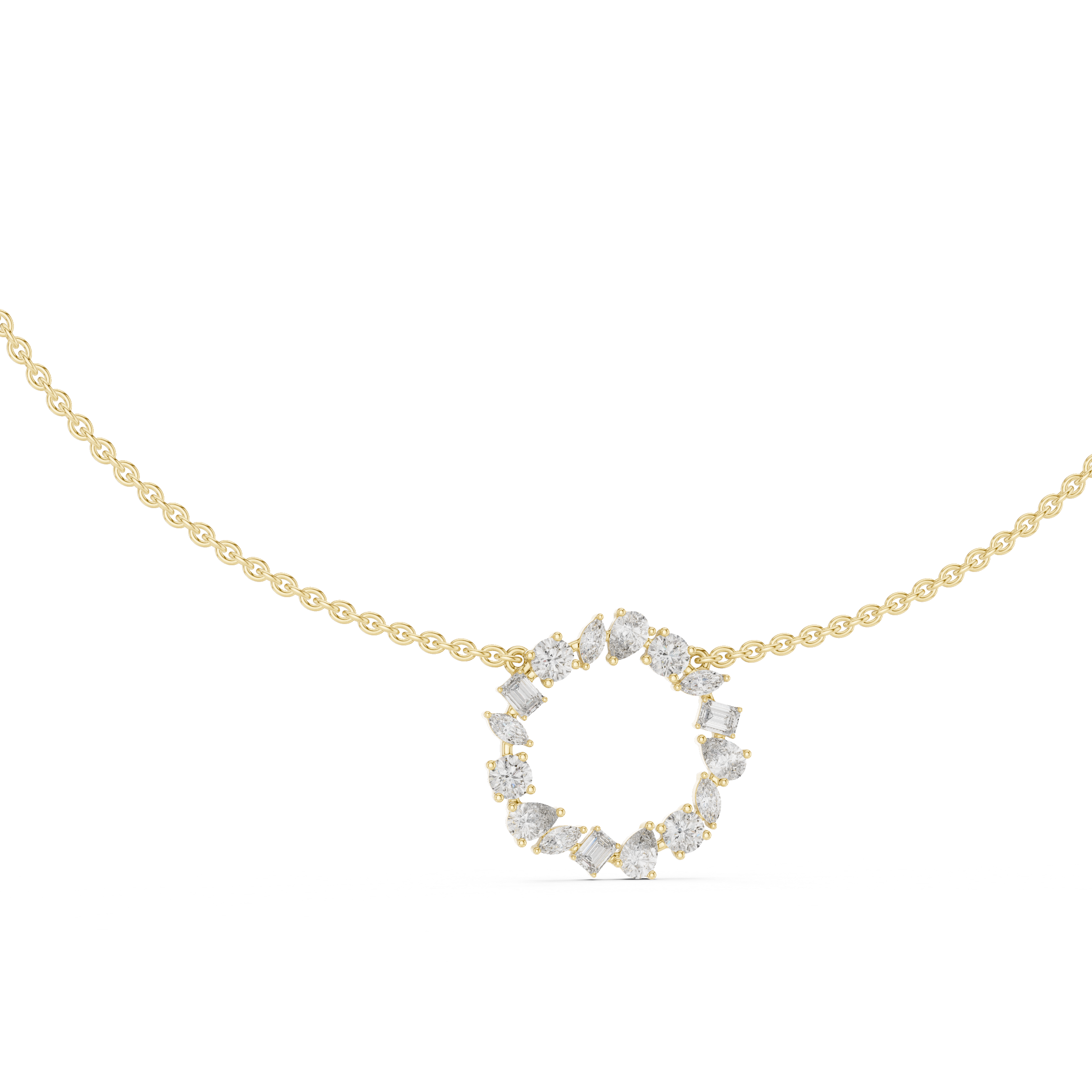 Stylish layered bridal necklace with multiple strands of decorative elements.