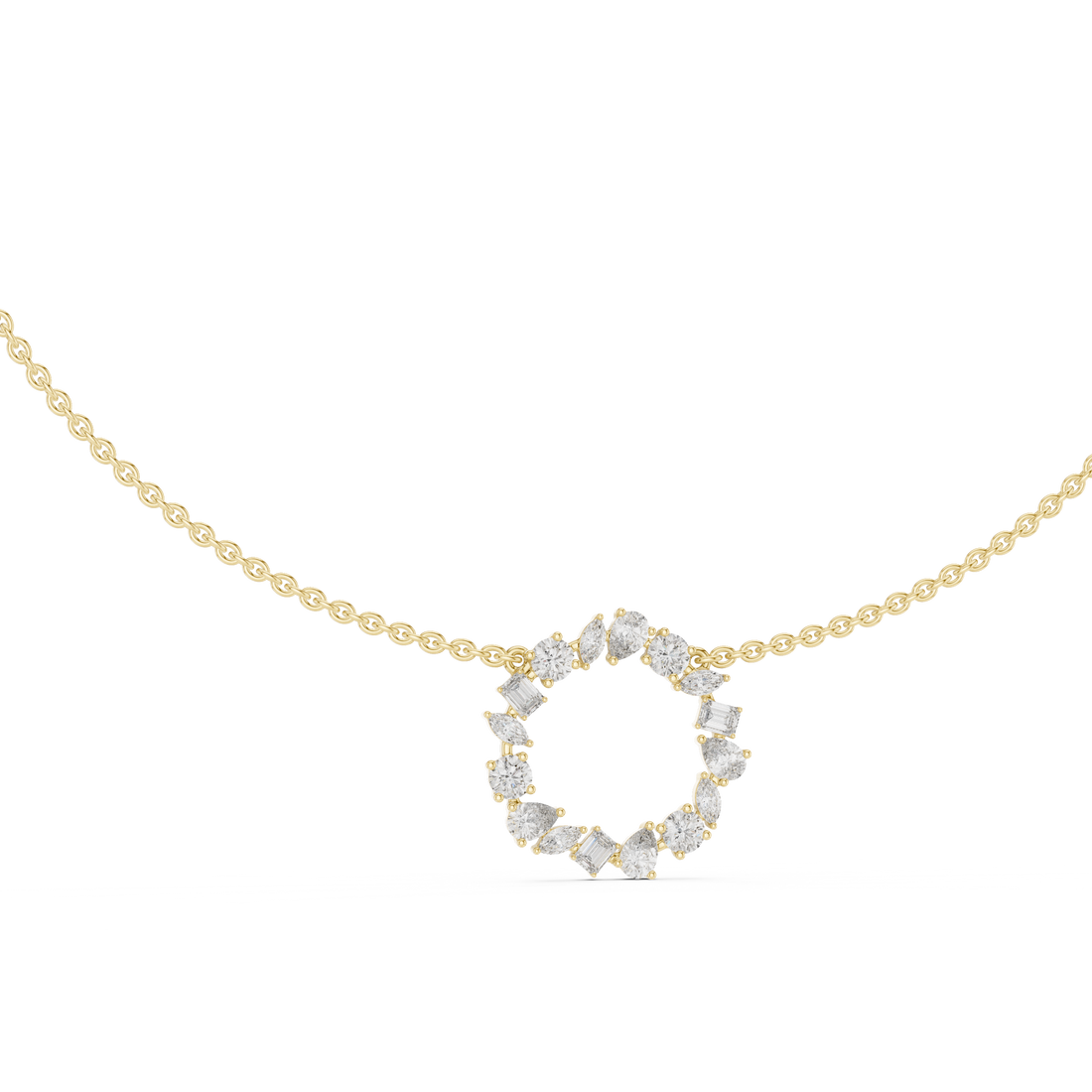 Stylish layered bridal necklace with multiple strands of decorative elements.