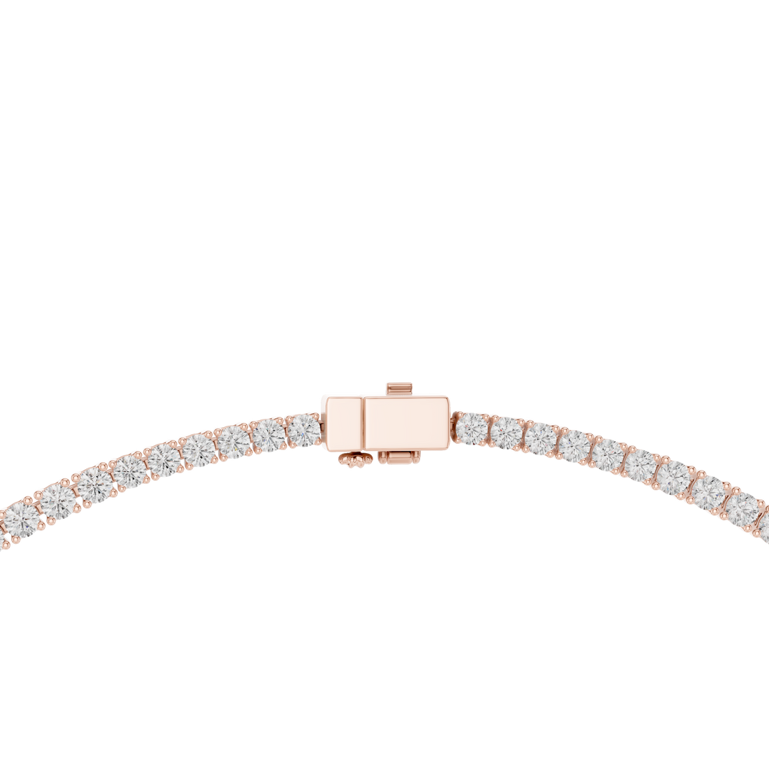 Round Brilliant Diamond Riviera Necklace with Graduated Center Solitaire