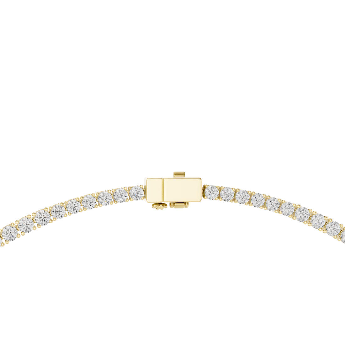 Round Brilliant Diamond Riviera Necklace with Graduated Center Solitaire