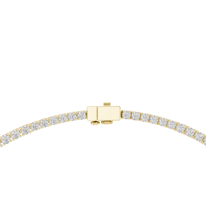 Round Brilliant Diamond Riviera Necklace with Graduated Center Solitaire