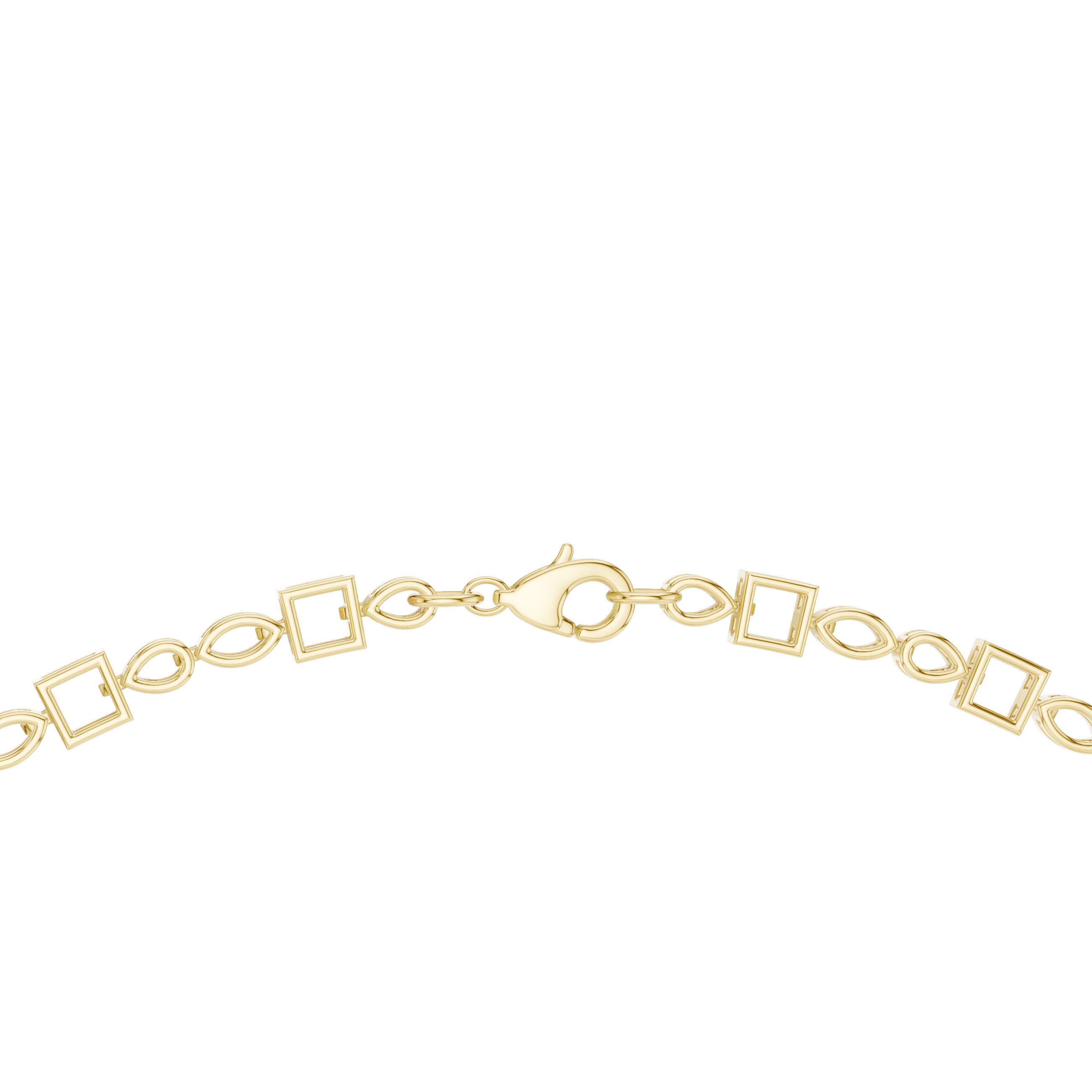 Pear Marquise and Princess Cut Diamond Statement Necklace with Graduated Floral Cluster Design