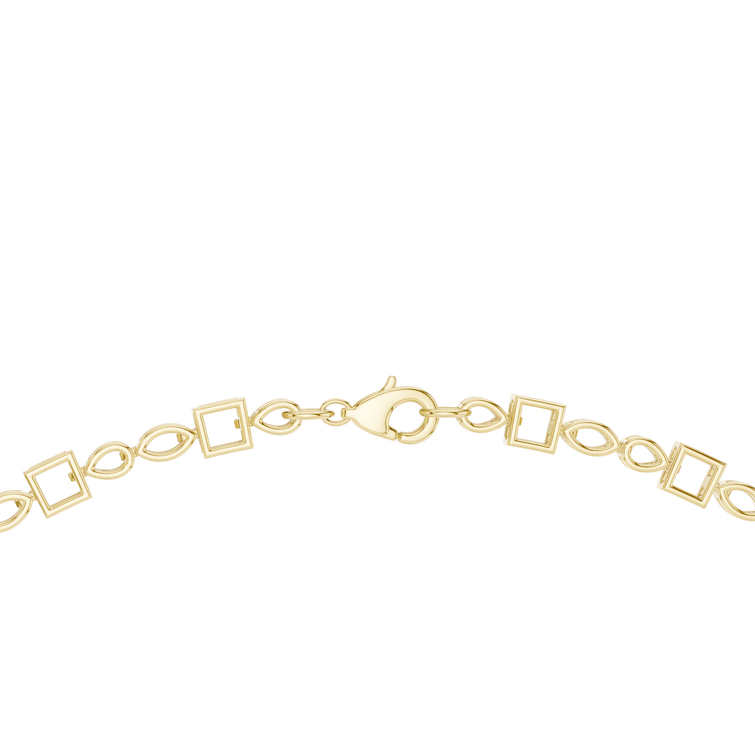 Pear Marquise and Princess Cut Diamond Statement Necklace with Graduated Floral Cluster Design