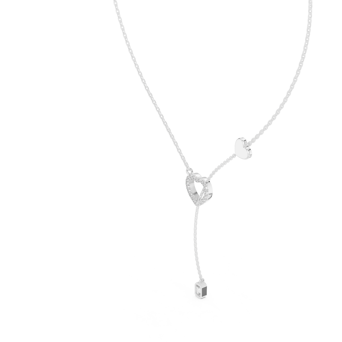 Minimalist small nose pin with polished metal finish.