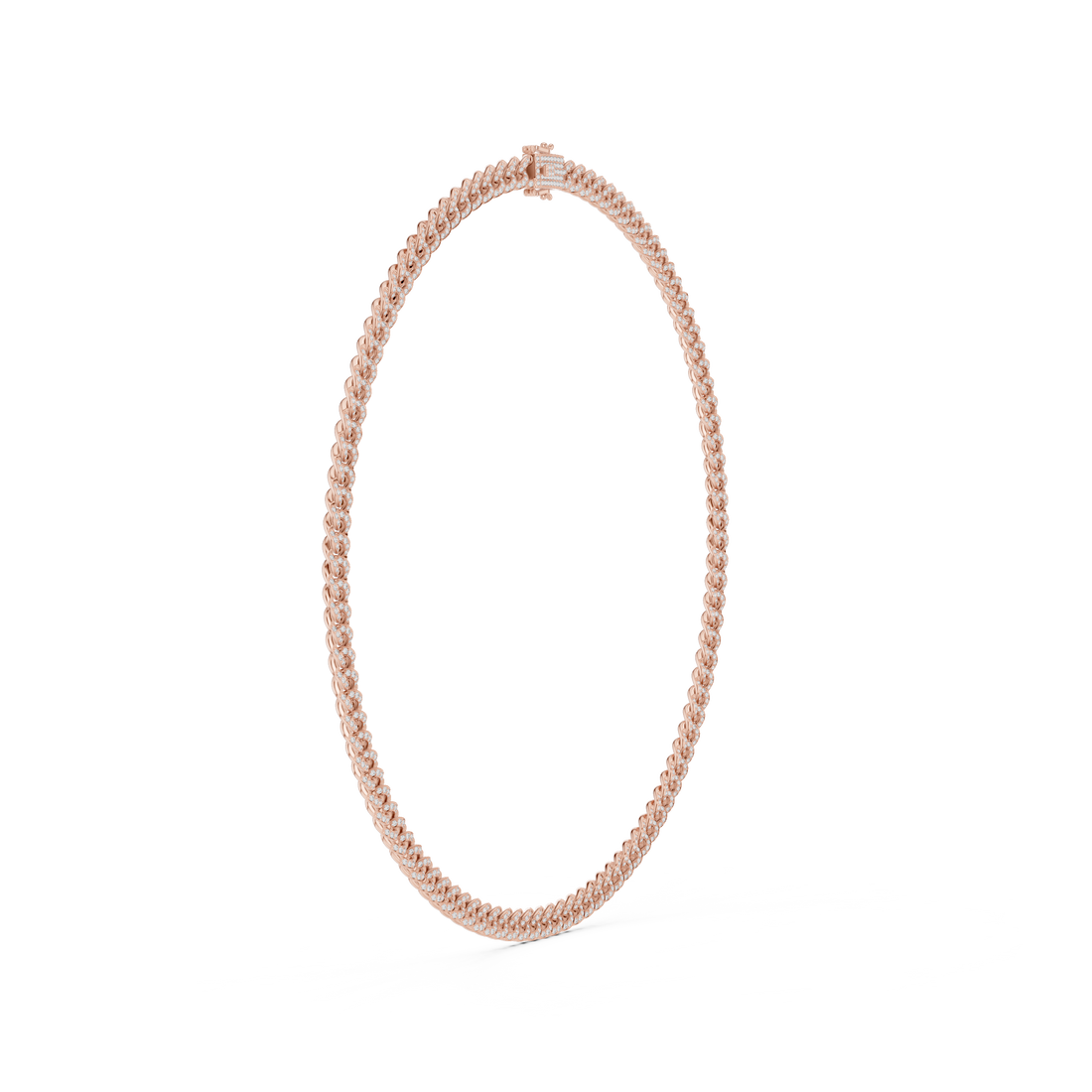 Pavé Diamond Cuban Link Chain Necklace