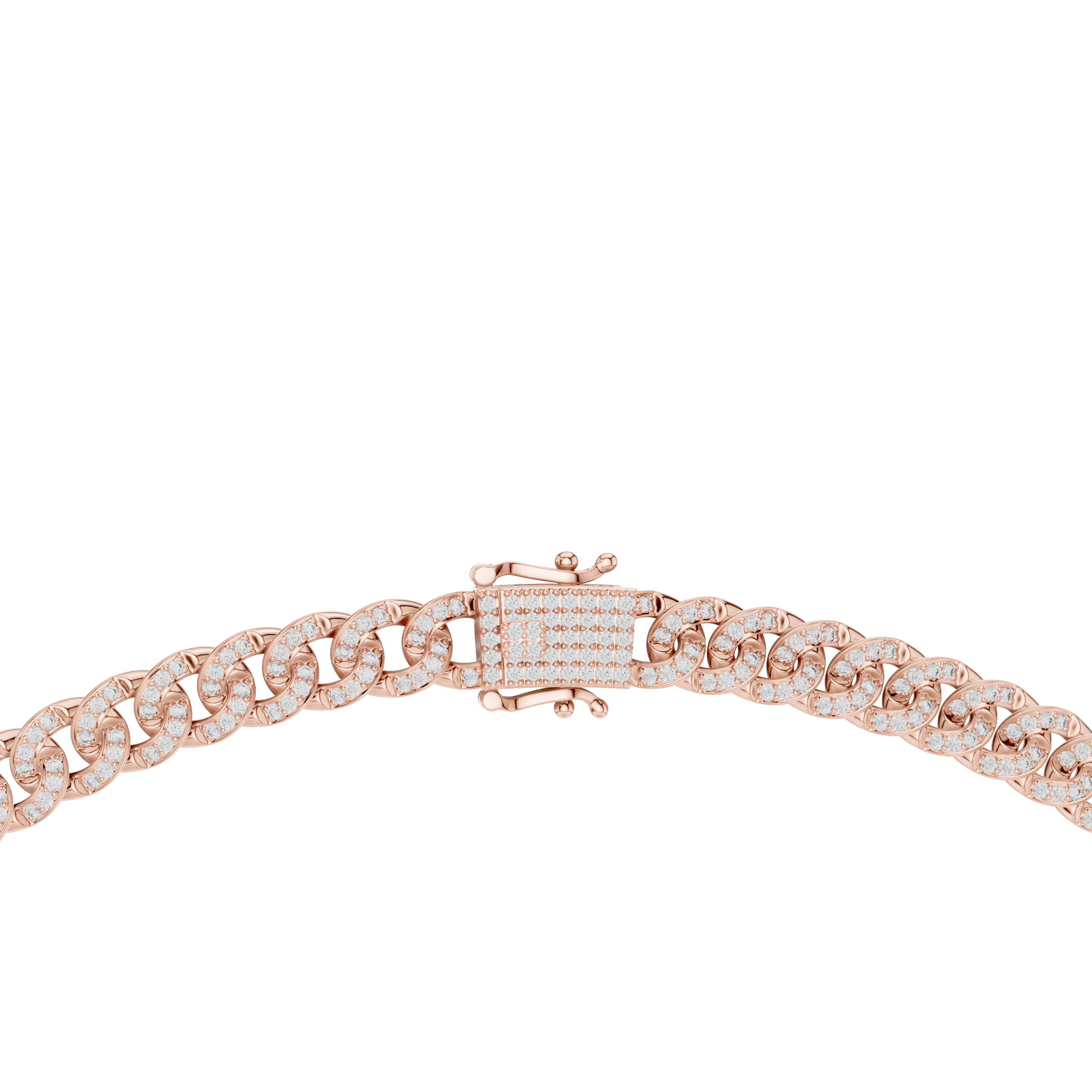 Pavé Diamond Cuban Link Chain Necklace