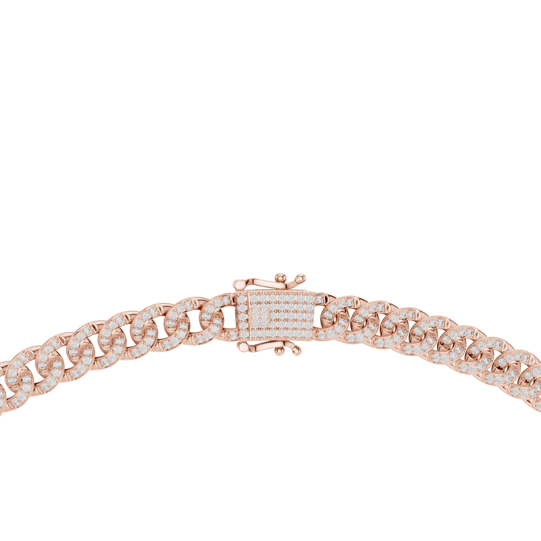 Pavé Diamond Cuban Link Chain Necklace