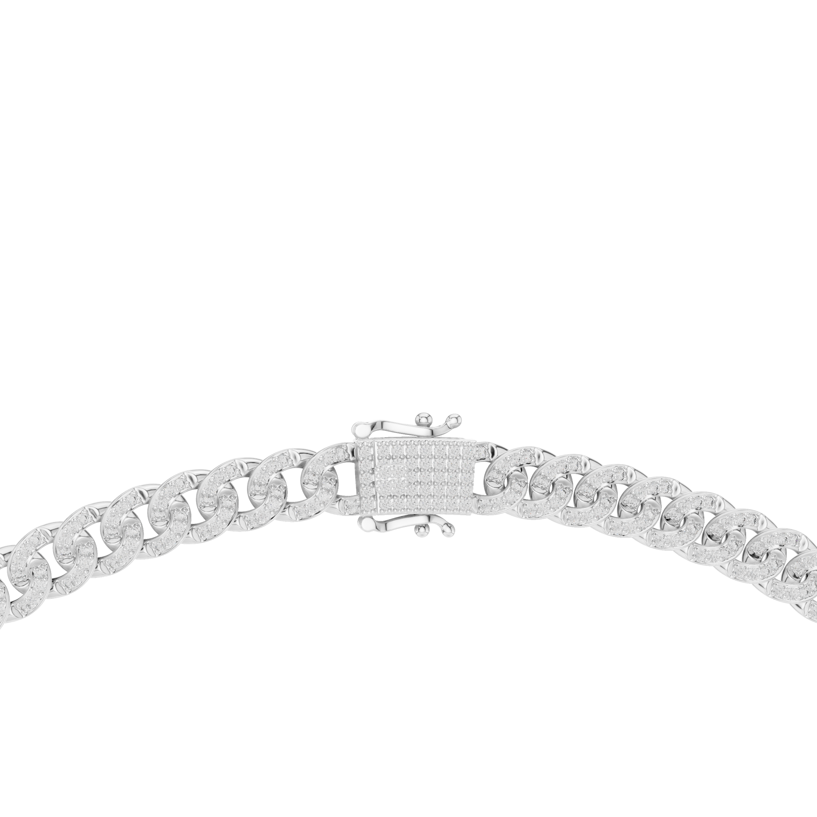 Pavé Diamond Cuban Link Chain Necklace