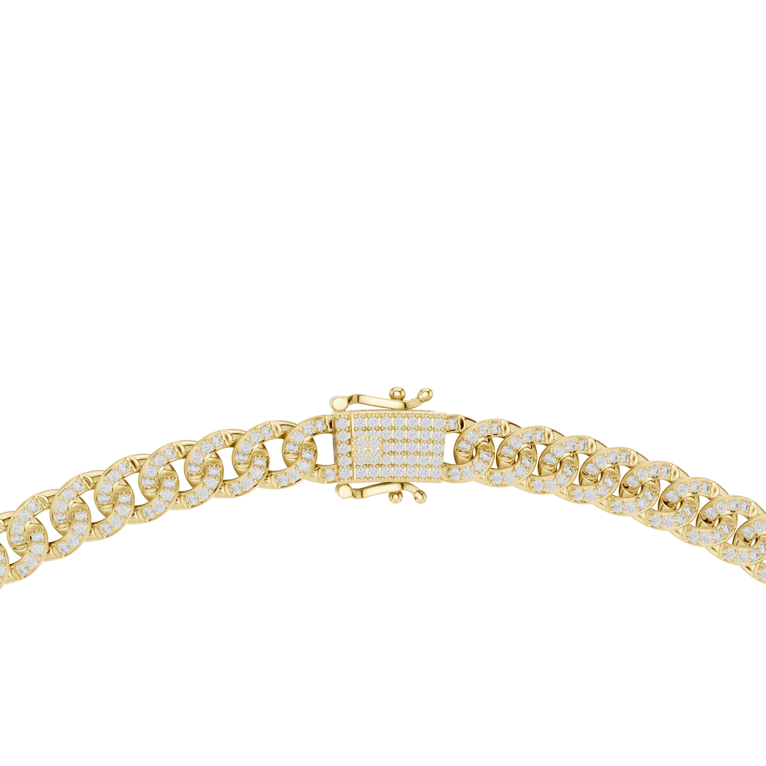 Pavé Diamond Cuban Link Chain Necklace