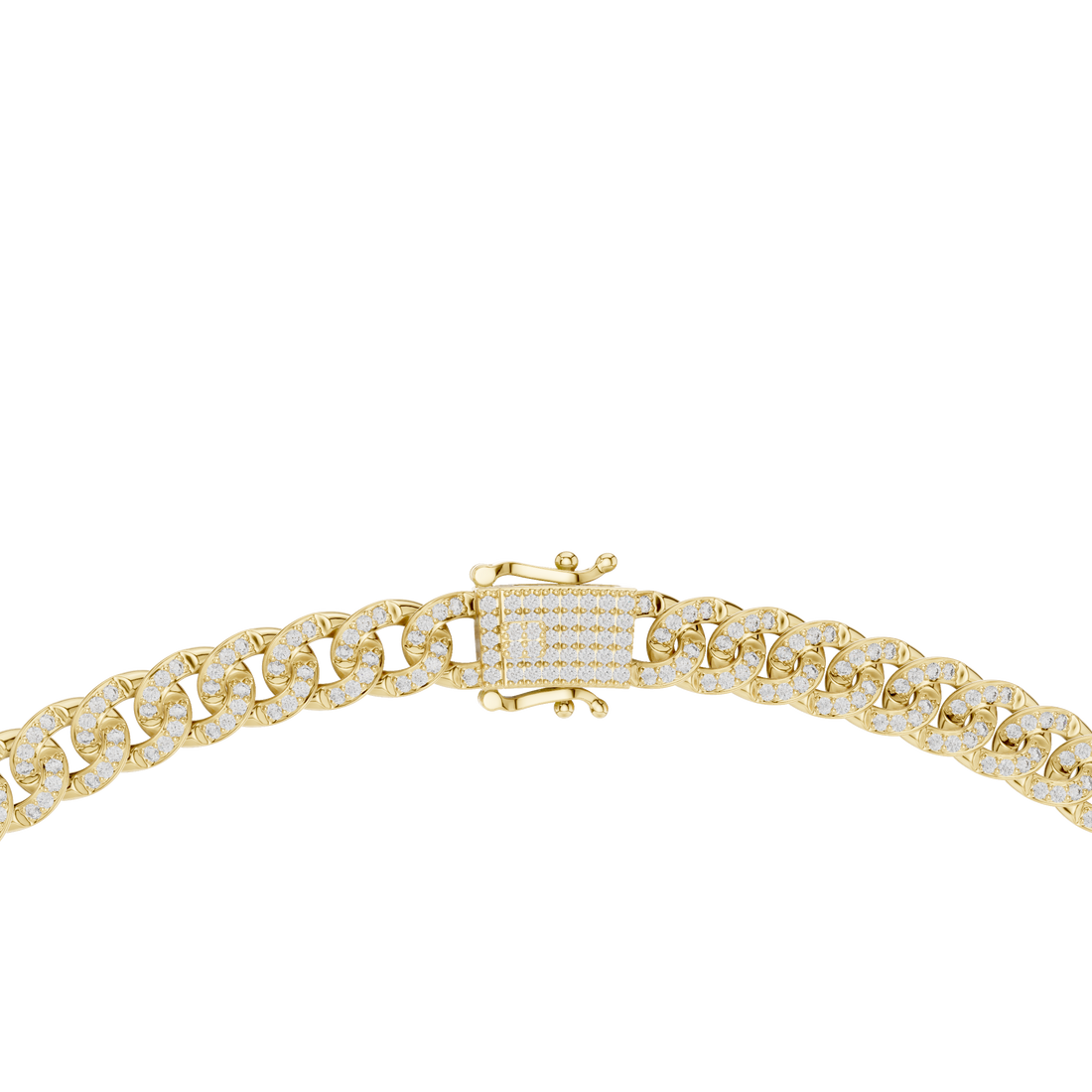Pavé Diamond Cuban Link Chain Necklace