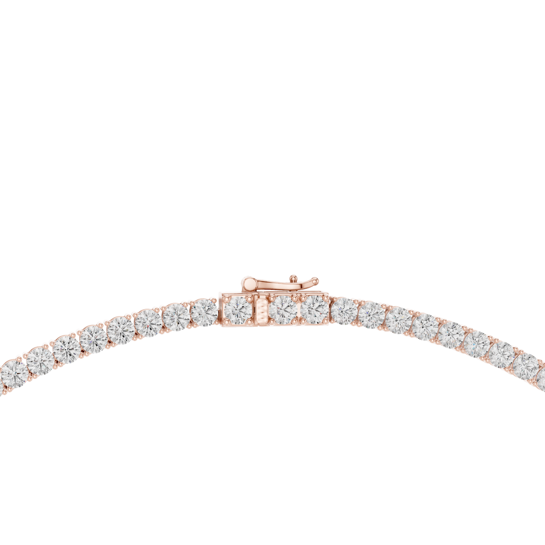 Classic Round Diamond Tennis Riviera Necklace