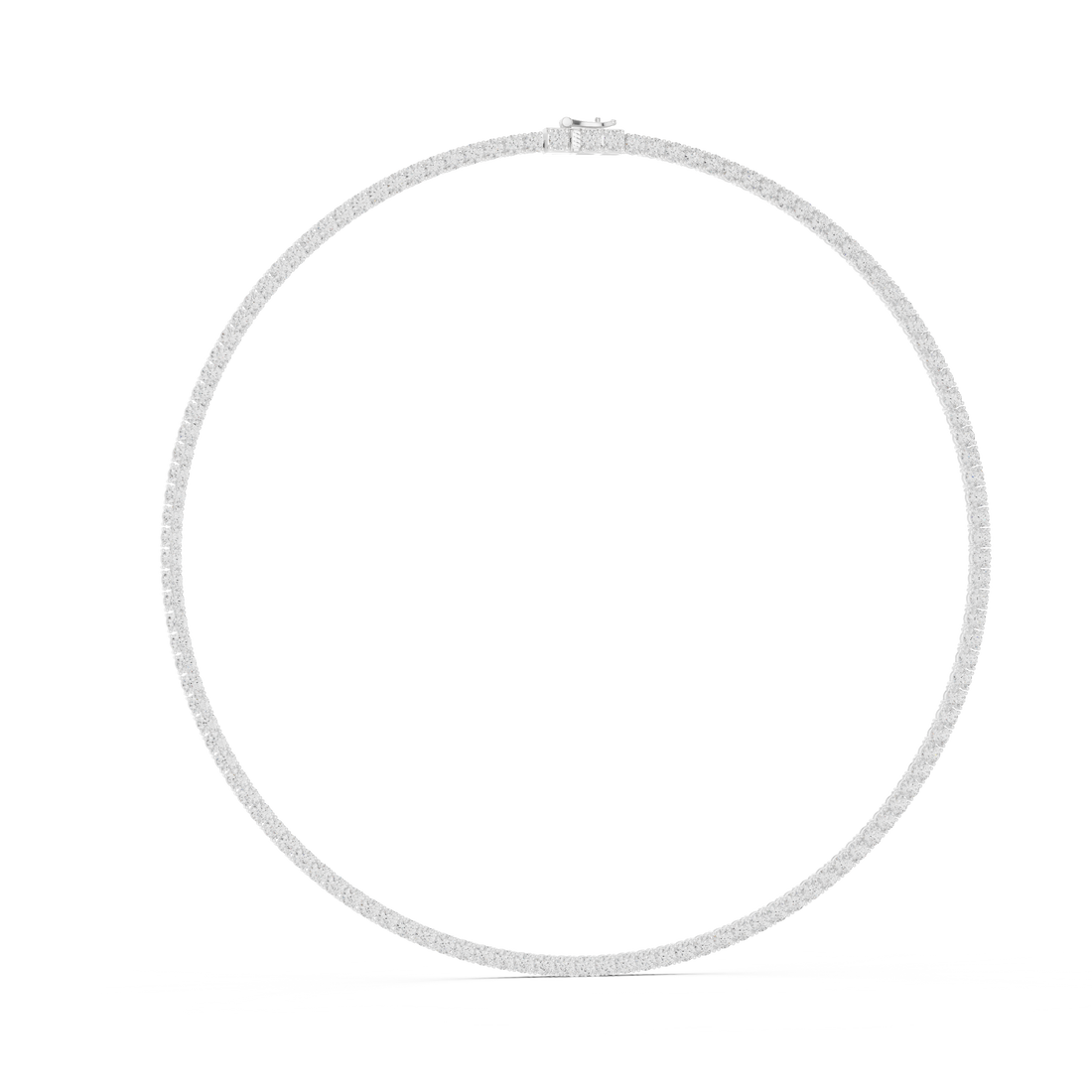 Classic Round Diamond Tennis Riviera Necklace