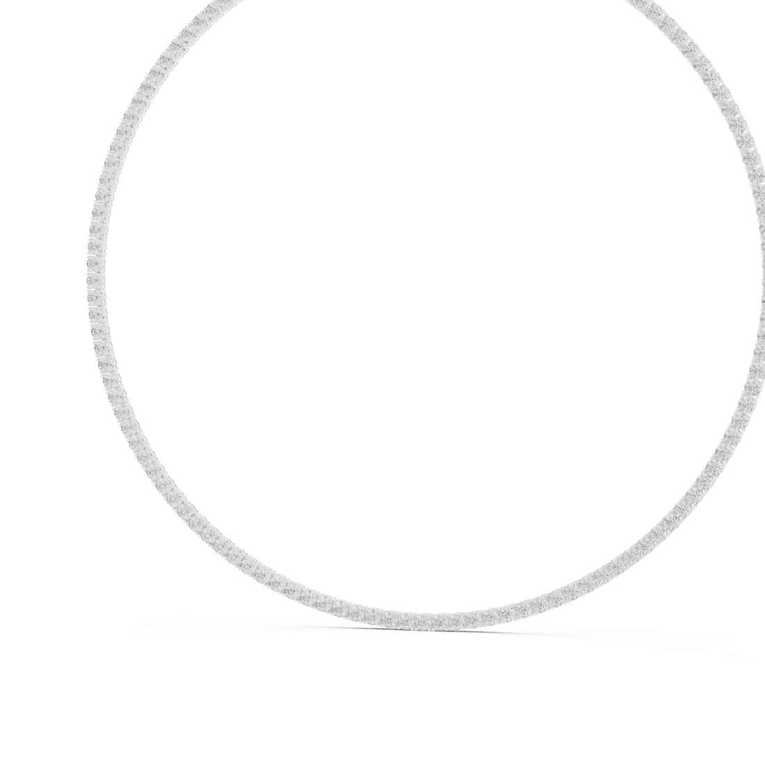 Classic Round Diamond Tennis Riviera Necklace