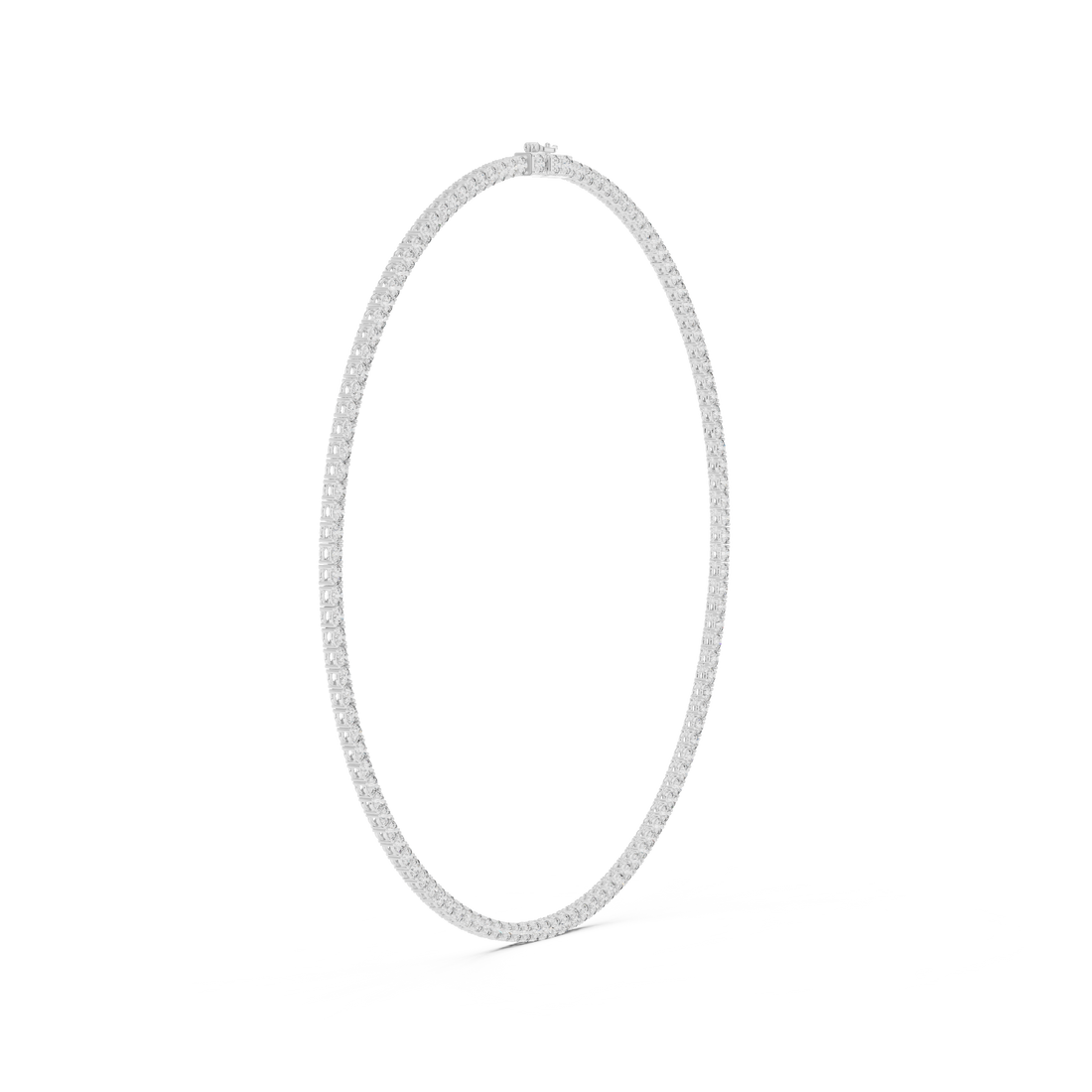 Classic Round Diamond Tennis Riviera Necklace