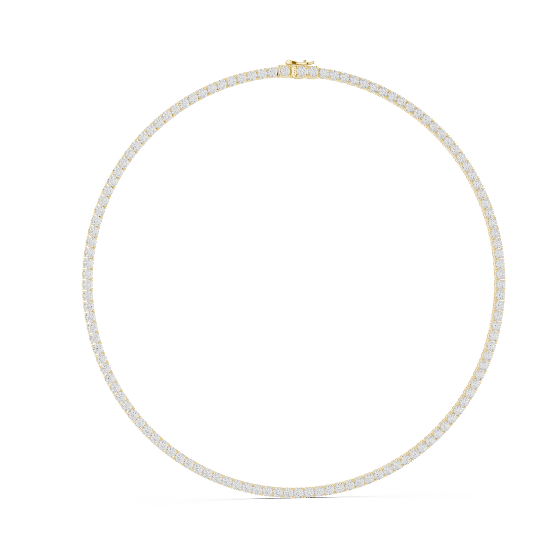 Classic Round Diamond Tennis Riviera Necklace