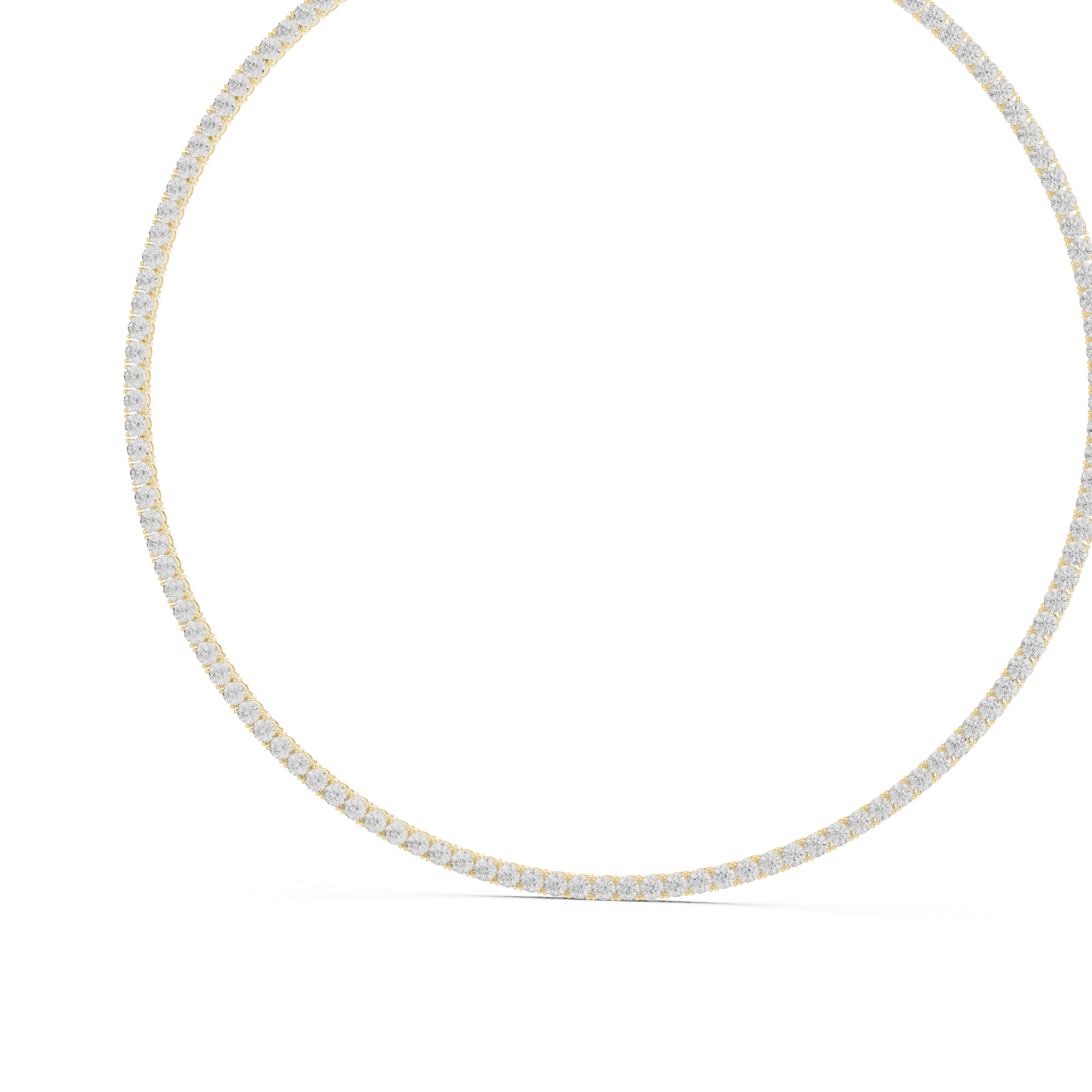 Classic Round Diamond Tennis Riviera Necklace