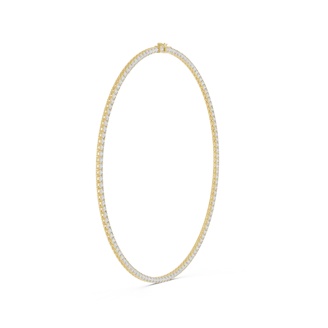 Classic Round Diamond Tennis Riviera Necklace