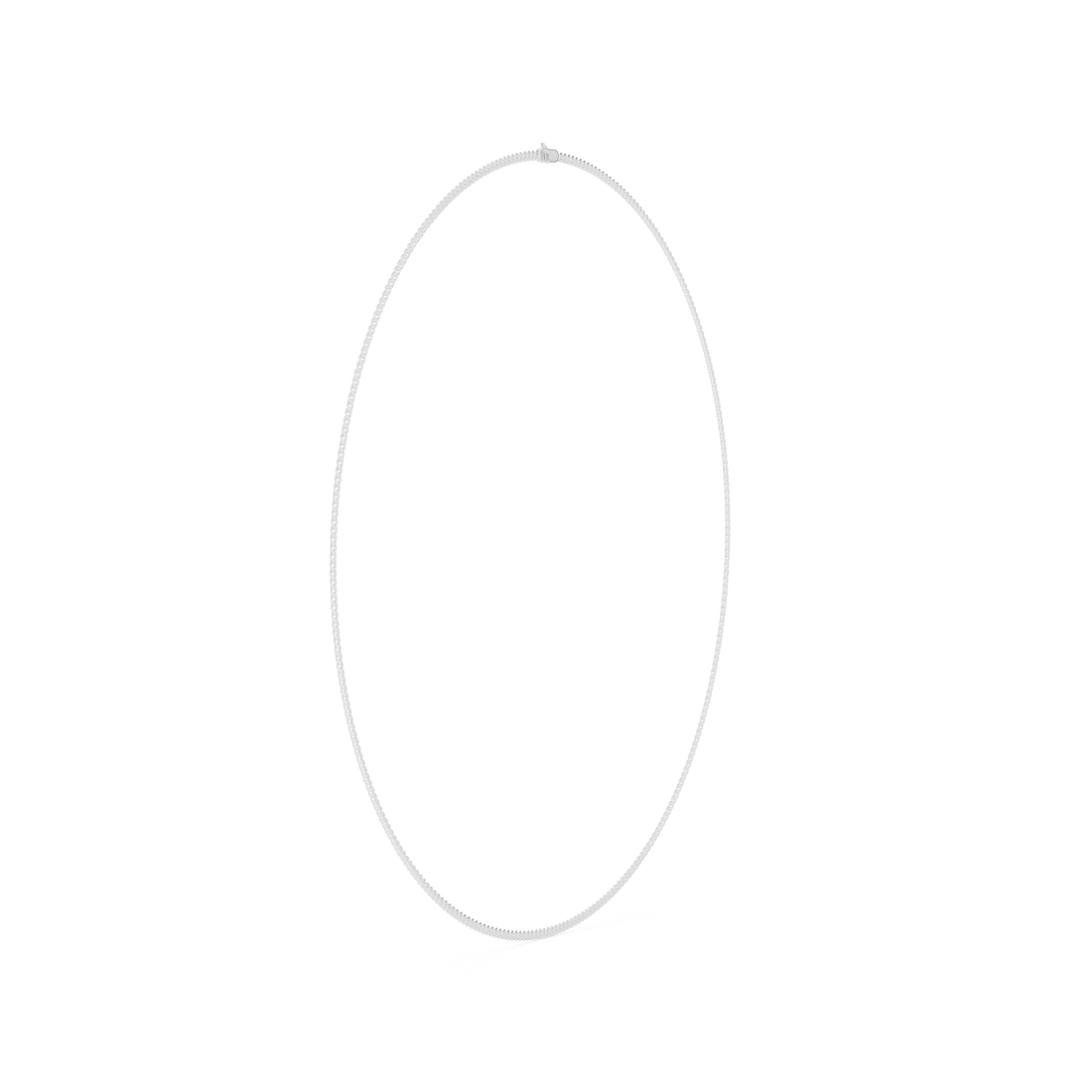 Sleek Minimal Curb Link Chain Necklace