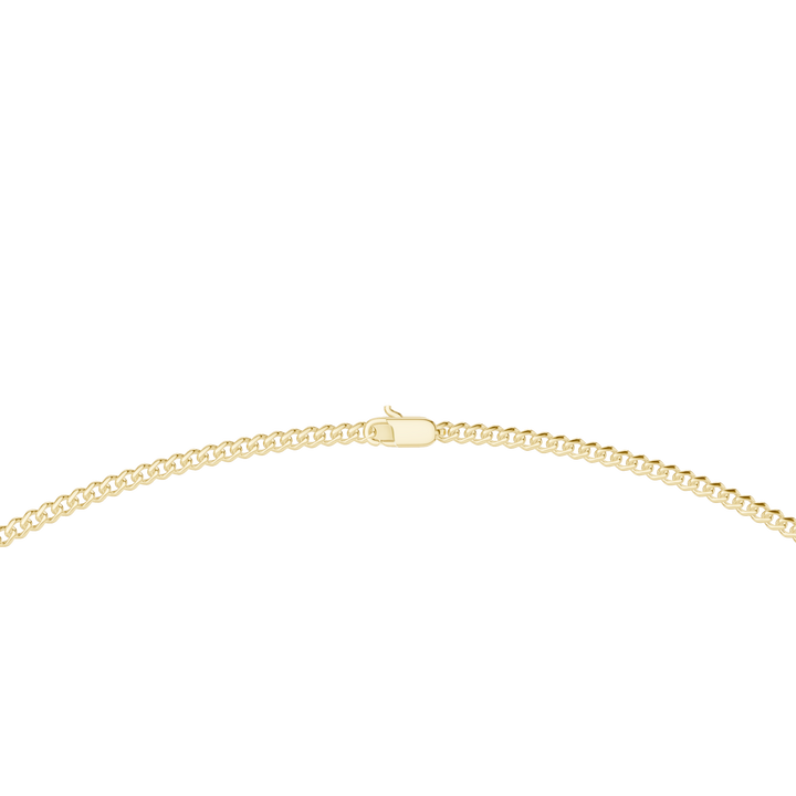 Sleek Minimal Curb Link Chain Necklace