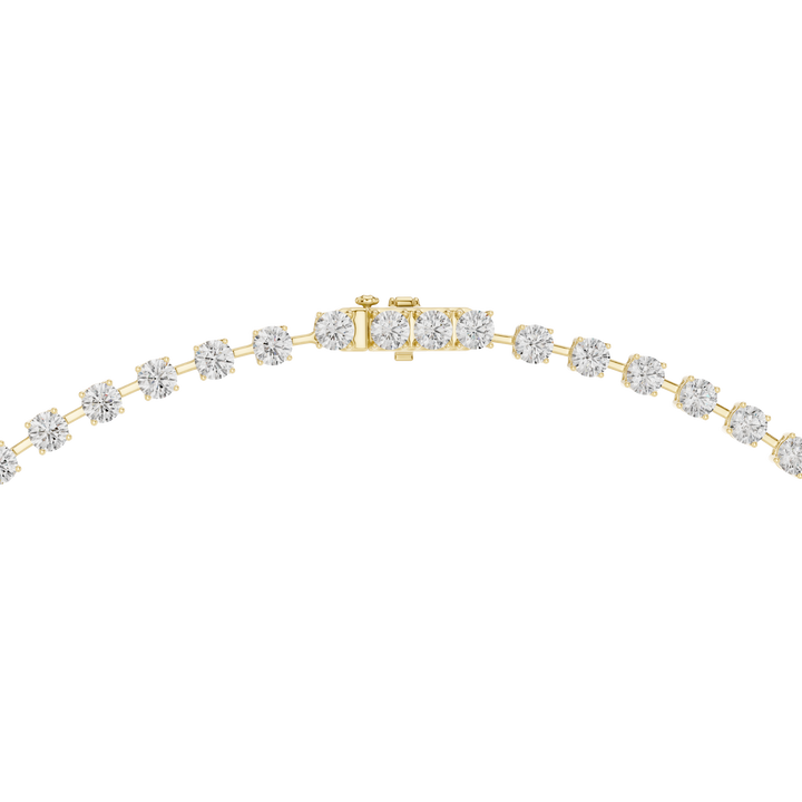 Round Brilliant Diamond Riviera Lariat Drop Pendant Necklace