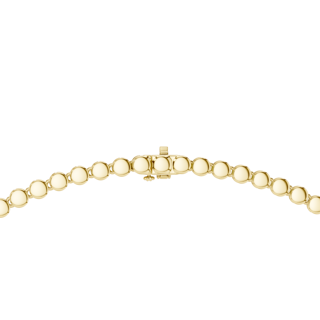 Round Diamond Beaded Riviera Necklace with Teardrop Pendant