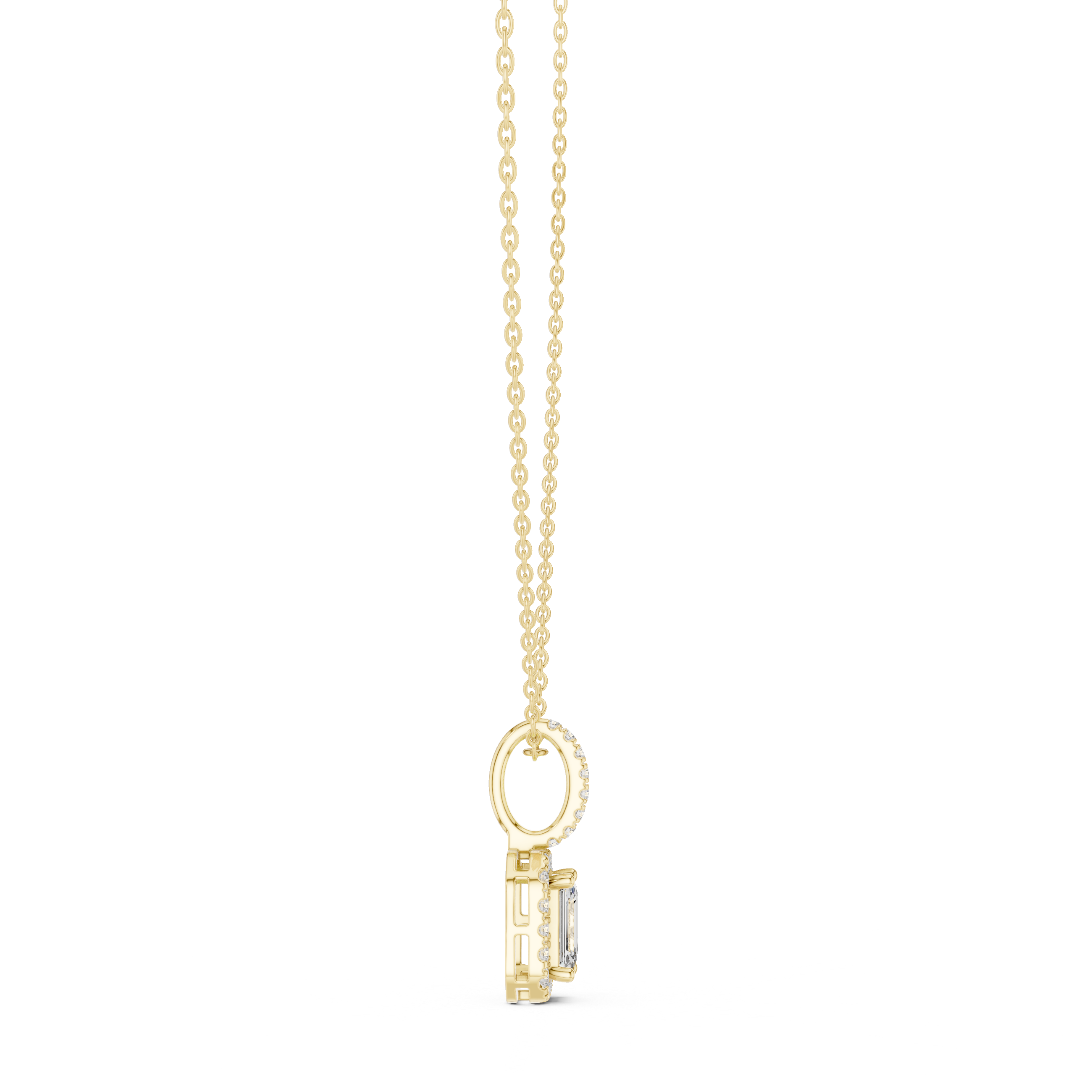 Elegant drop earrings featuring oval gemstone suspended from delicate gold hook.