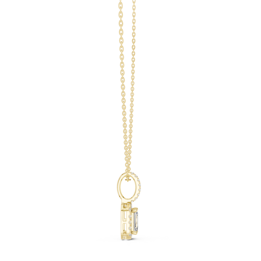Elegant drop earrings featuring oval gemstone suspended from delicate gold hook.