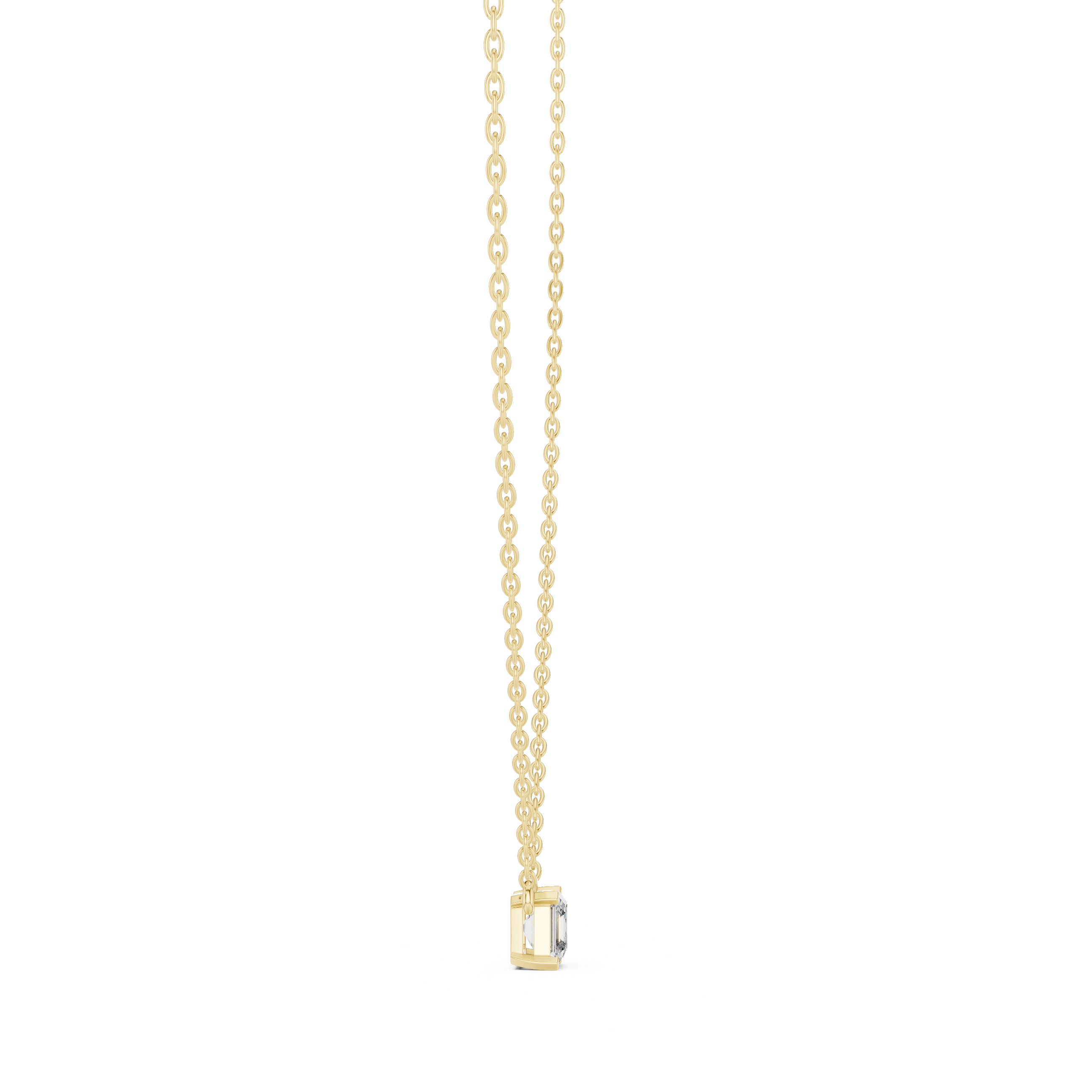 Stylish bar pendant necklace featuring horizontal metal bar with clean finish.