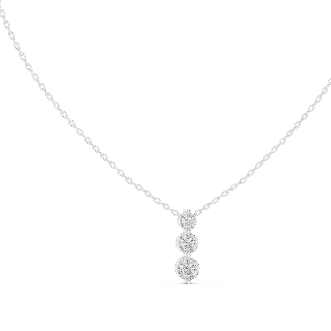 Luxury layered diamond pendant necklace with multiple sparkling stones.