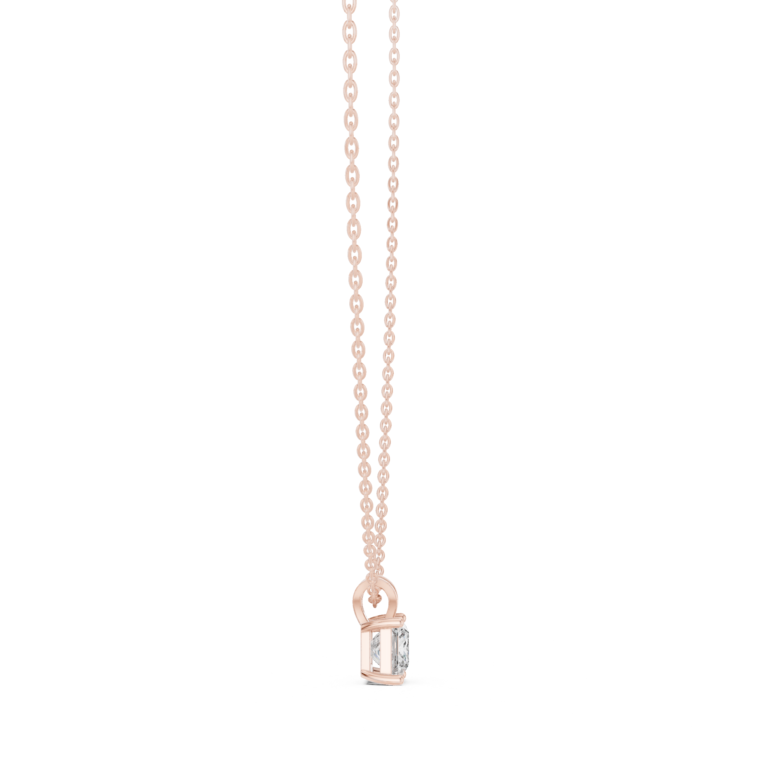 Elegant nose pin featuring tiny solitaire diamond in sleek gold mount.