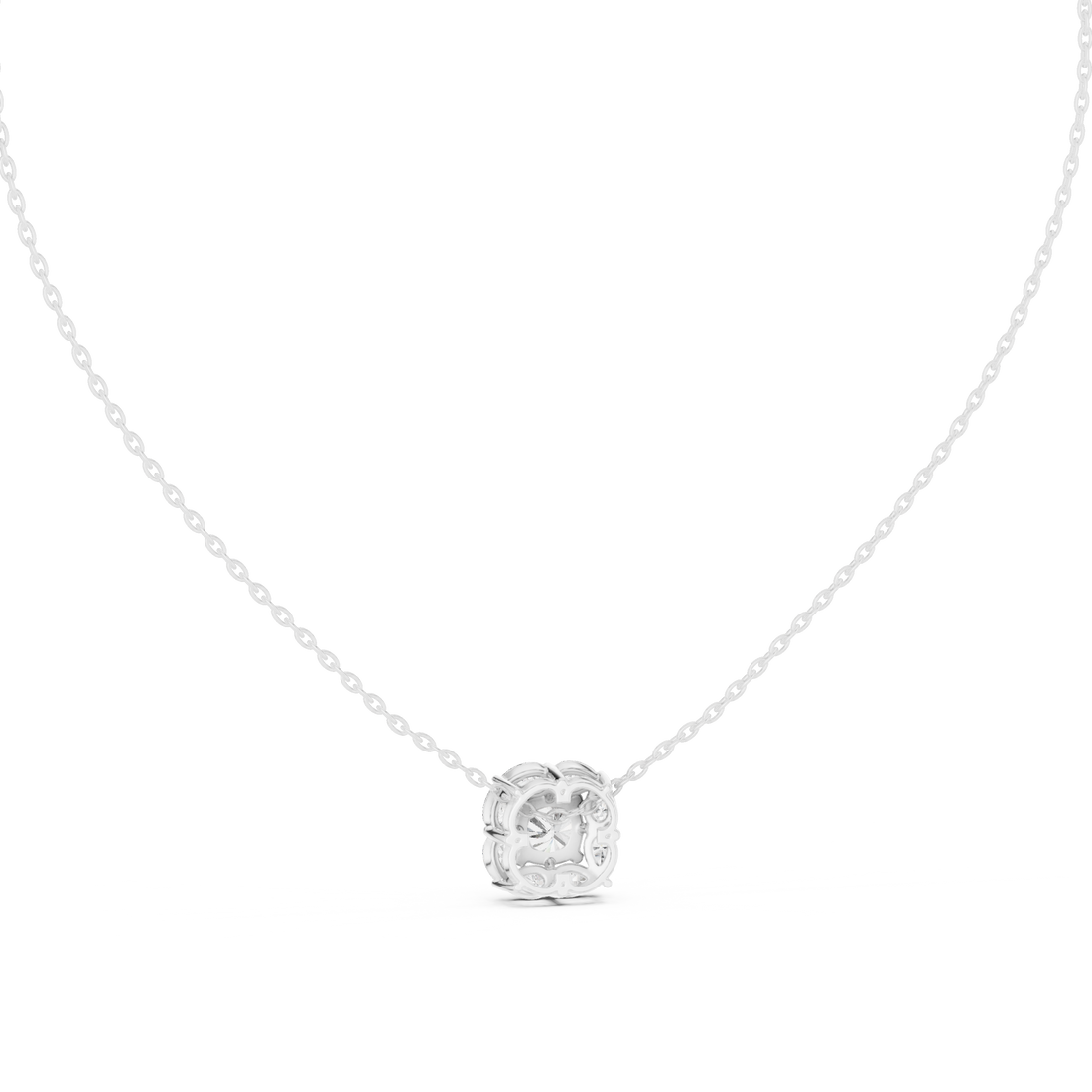 Classic gemstone necklace featuring symmetrical stone arrangement.