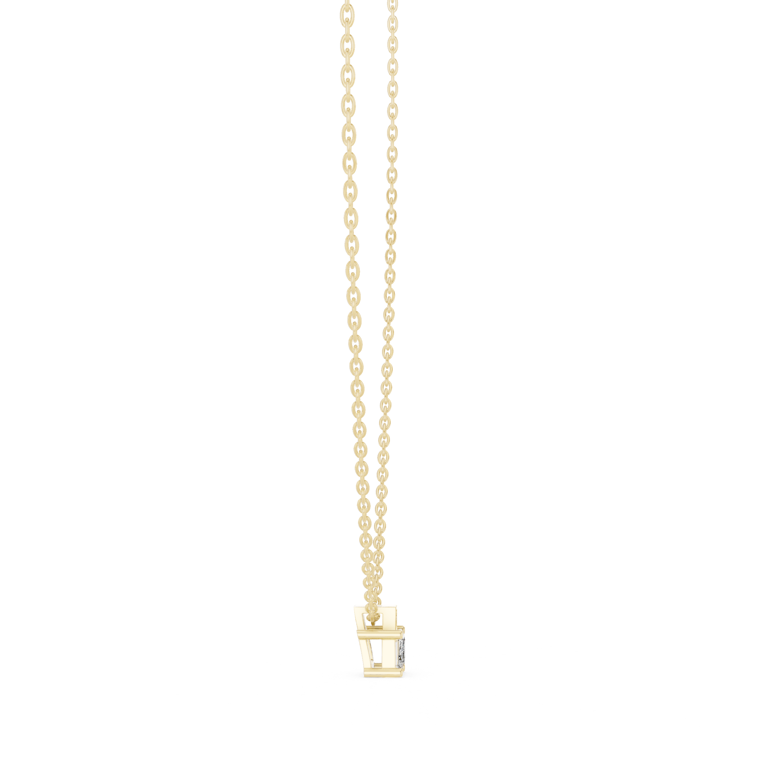 Stylish bar pendant necklace featuring horizontal metal bar with clean finish.