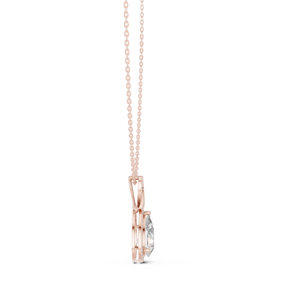 Classic pearl pendant necklace featuring single round pearl centerpiece.