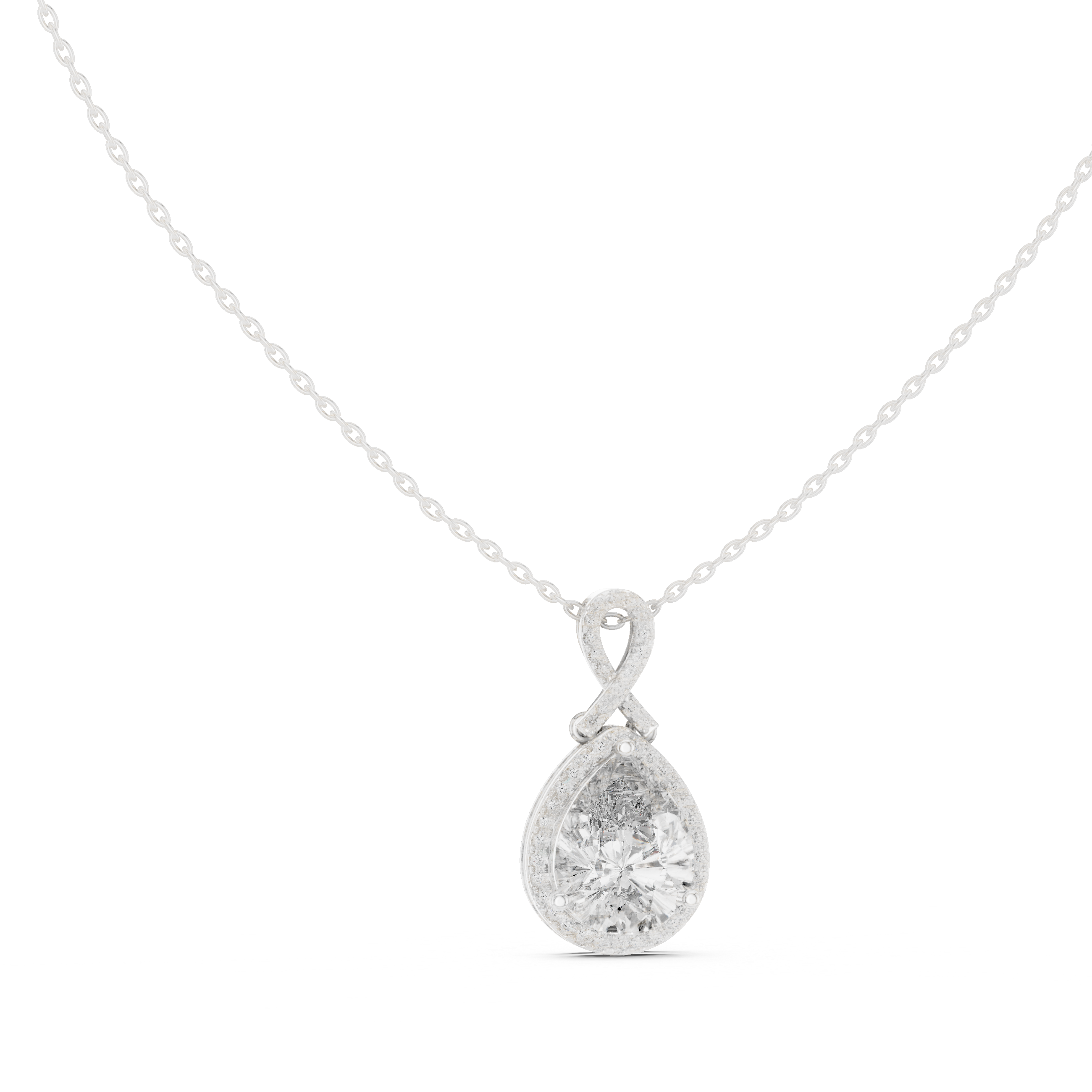 Luxury layered diamond pendant necklace with multiple sparkling stones.