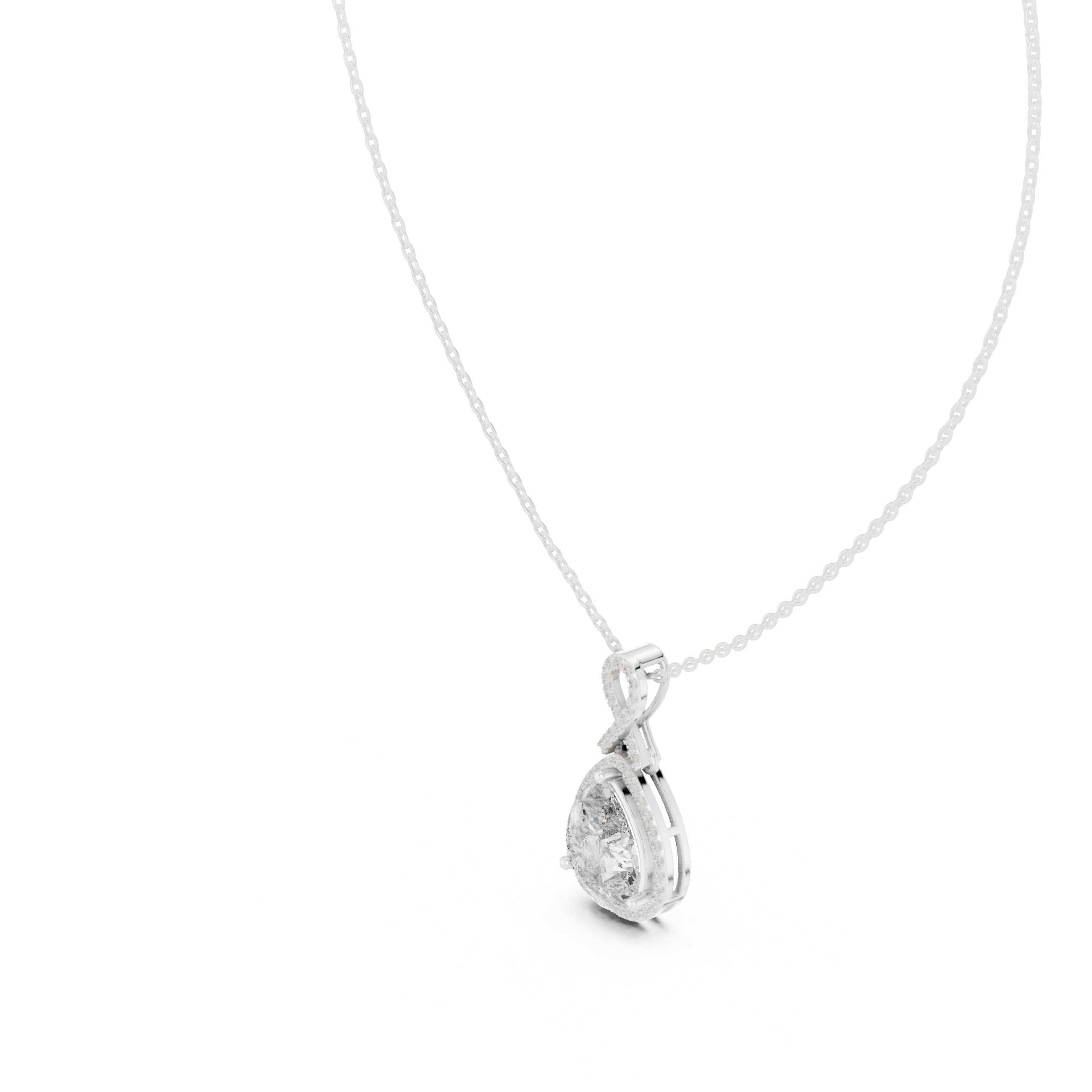 Vintage-style cameo pendant necklace with carved decorative motif.