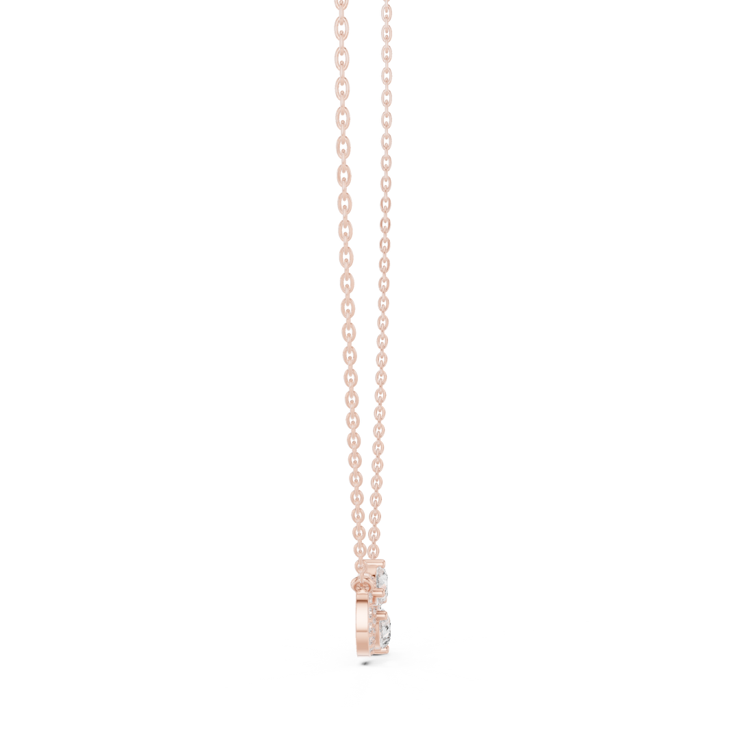 Elegant nose pin featuring tiny solitaire diamond in sleek gold mount.