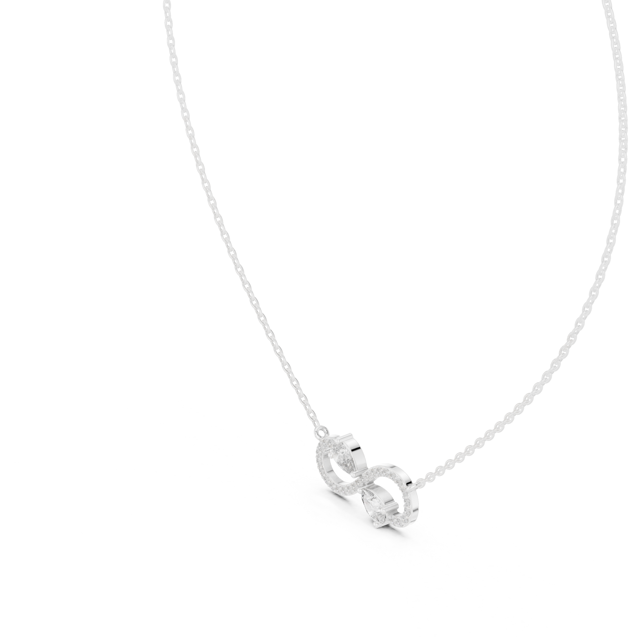Minimalist small nose pin with polished metal finish.